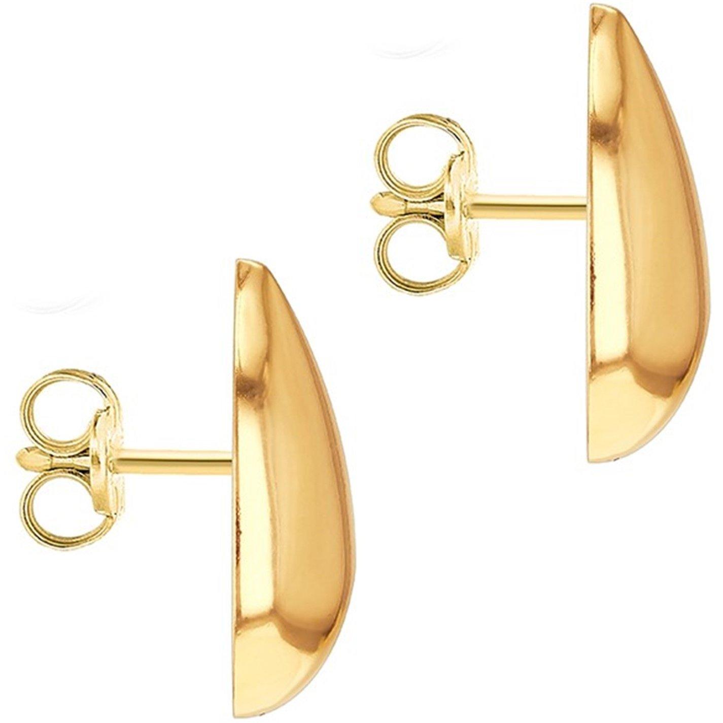 Yellow Gold - Be You - 9ct Gold Mini Teardrop Stud Earrings - 3