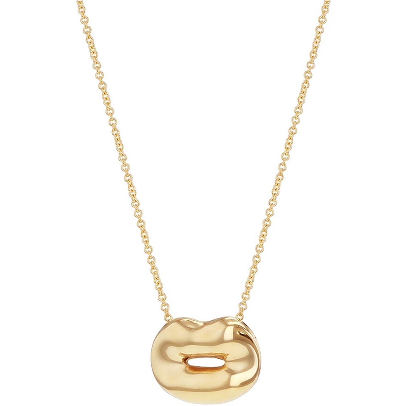 Yellow Gold - Be You - 9ct Gold Lips Adjustable Necklace - 4