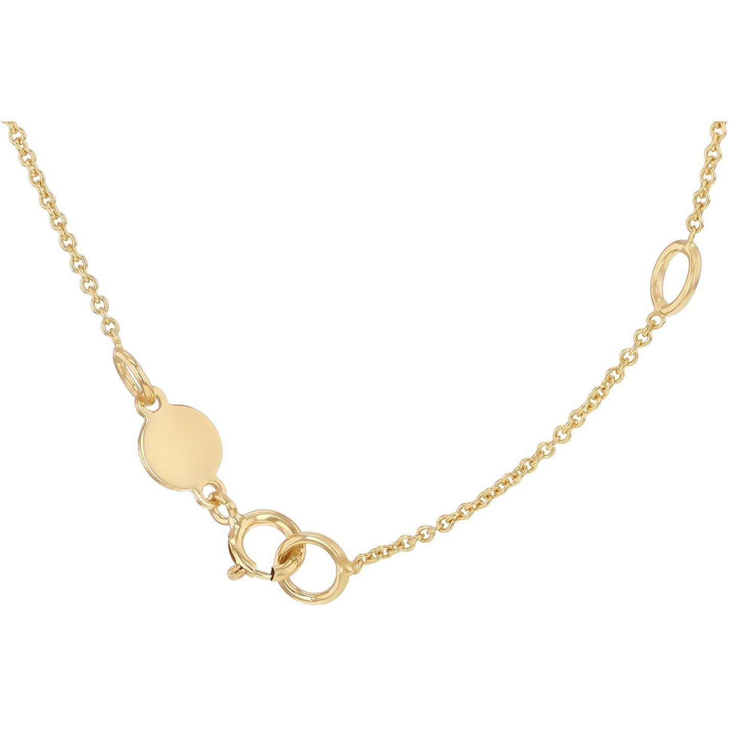 Yellow Gold - Be You - 9ct Gold Lips Adjustable Necklace - 5