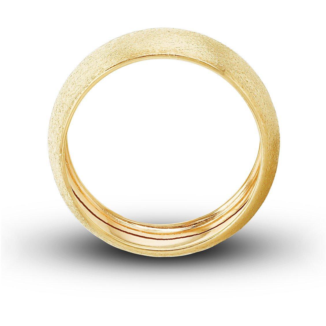 Yellow Gold - Be You - 9ct Gold Satin Band Ring - 3
