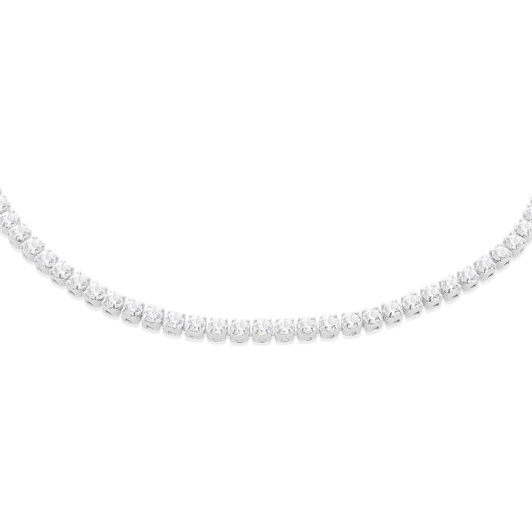 White Gold - Be You - 9ct Gold CZ Flexible Tennis Bracelet - 2