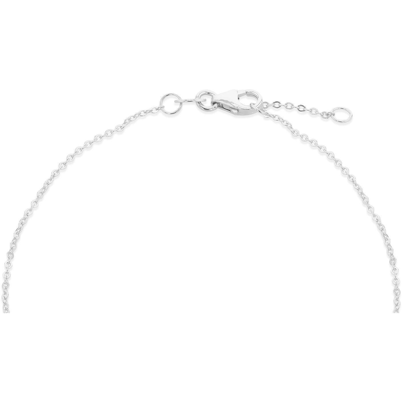 White Gold - Be You - 9ct Gold CZ Petal Bracelet  Adjustable - 3