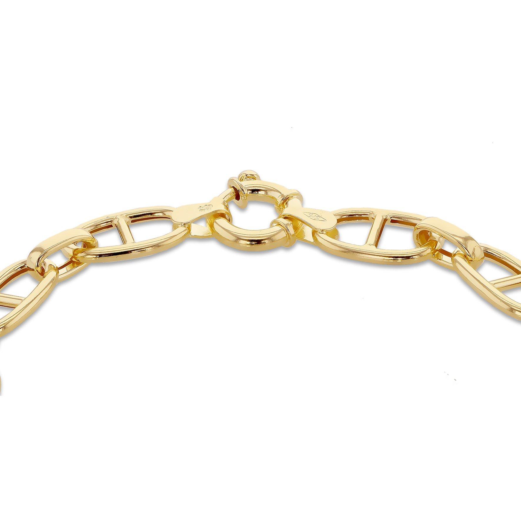 Yellow Gold - Be You - 9ct Gold Hollow Rambo Bracelet - 3