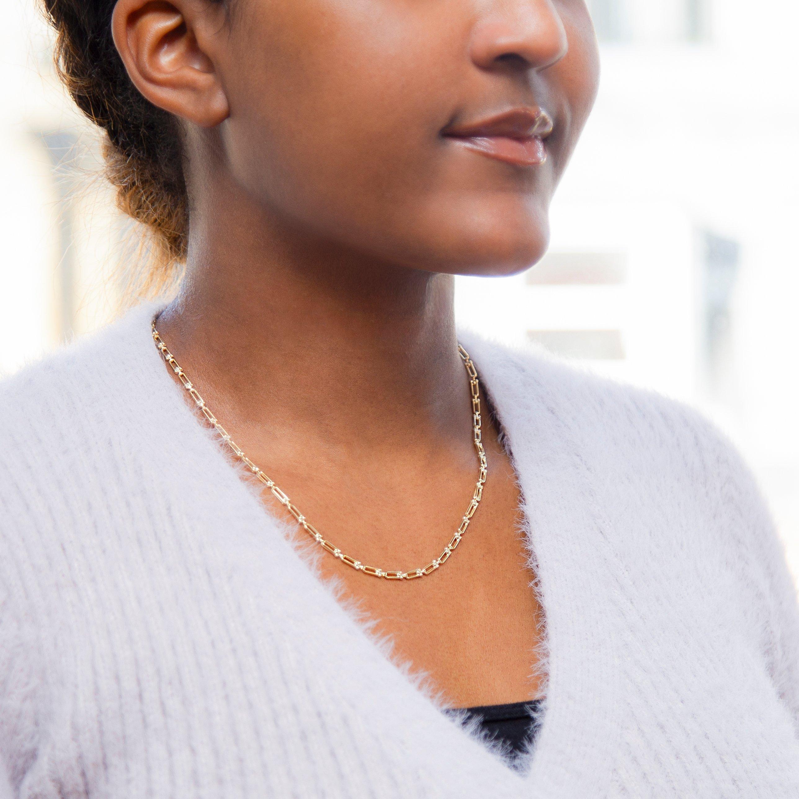 Yellow Gold - Be You - 9ct Gold Mini Industrial Chain - 4