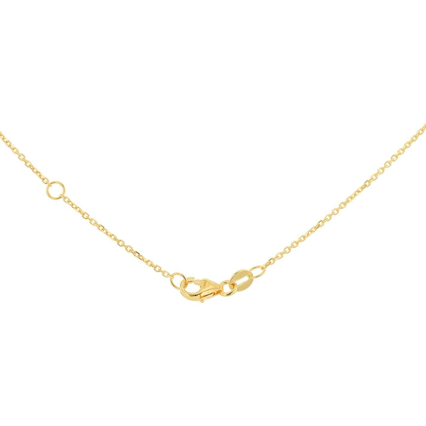 Yellow Gold - Be You - 9ct Gold Trace Diamond Cut Bar Necklace - 5