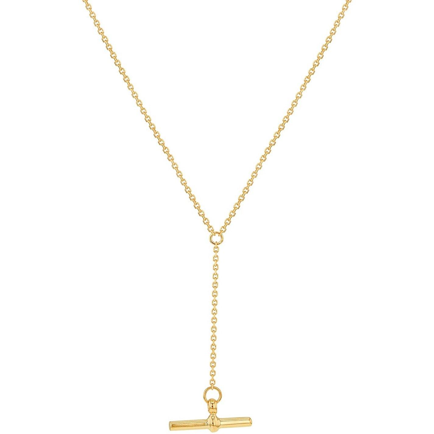 Yellow Gold - Be You - 9ct Gold T-Bar Diamond Cut Trace Chain - 4