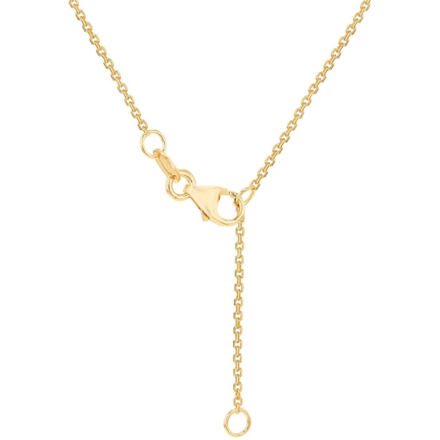 Yellow Gold - Be You - 9ct Gold T-Bar Diamond Cut Trace Chain - 5