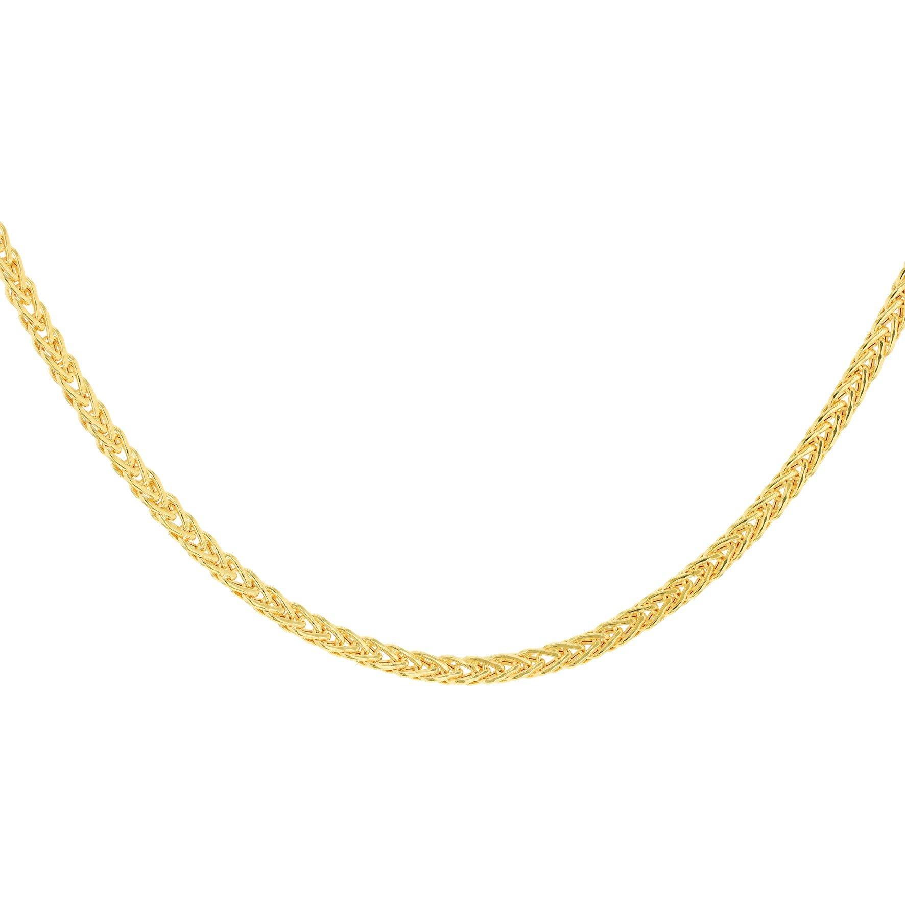 Yellow Gold - Be You - 9ct Gold Flat Woven Chain - 2