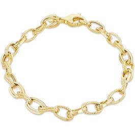 Be You 9ct Gold Diamond Cut Polished Twisted Bracelet