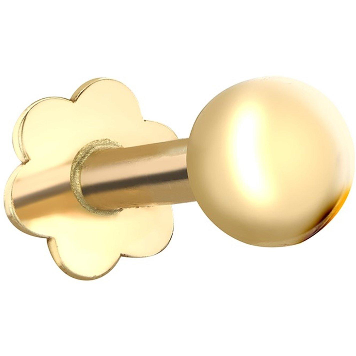 Yellow Gold - Be You - 9ct Gold Ball Labret Stud - 1