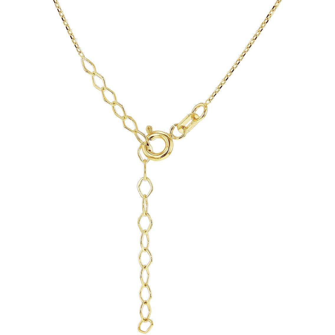 Yellow Gold - Be You - 9ct Gold CZ Celtic Knot Adjustable Necklace - 3