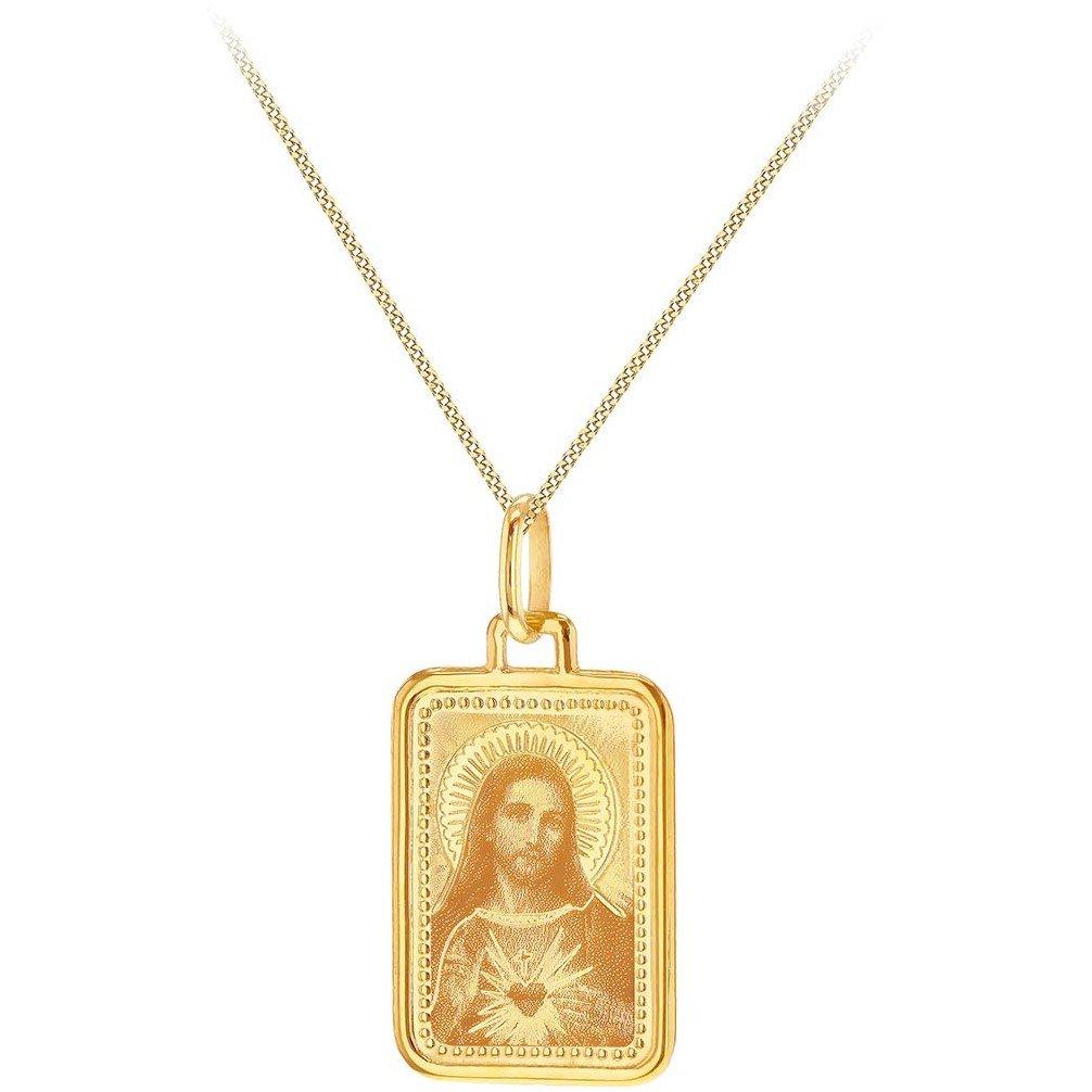 Yellow Gold - Be You - 9ct Gold Rectangle Christ Necklace - 2