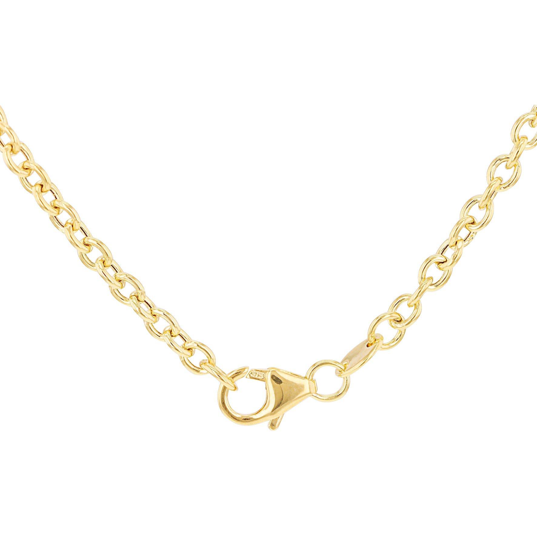 Yellow Gold - Be You - 9ct Gold 3 Twisted Links and Chain Centre Necklace - 3