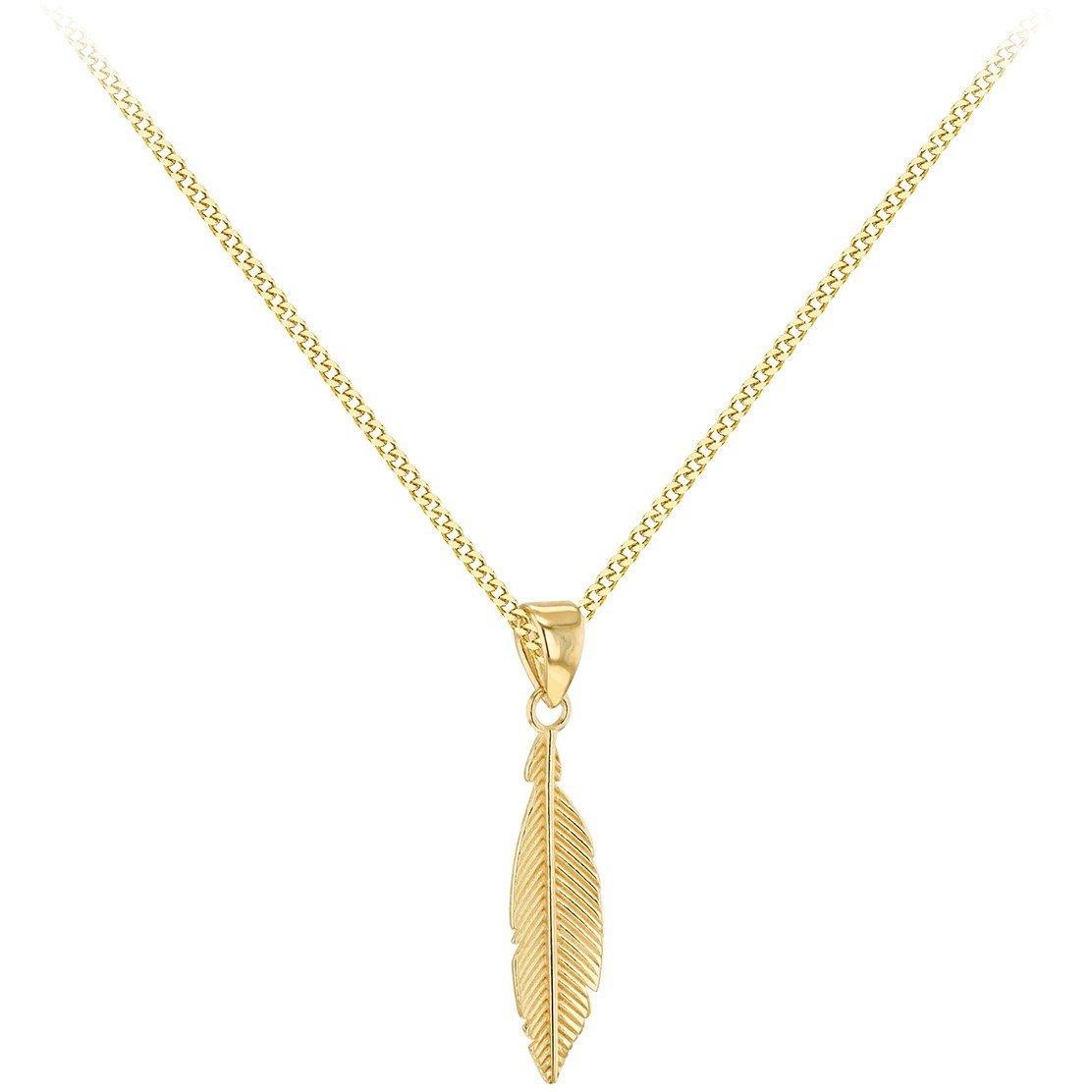 Yellow Gold - Be You - 9ct Gold Leaf Necklace - 2