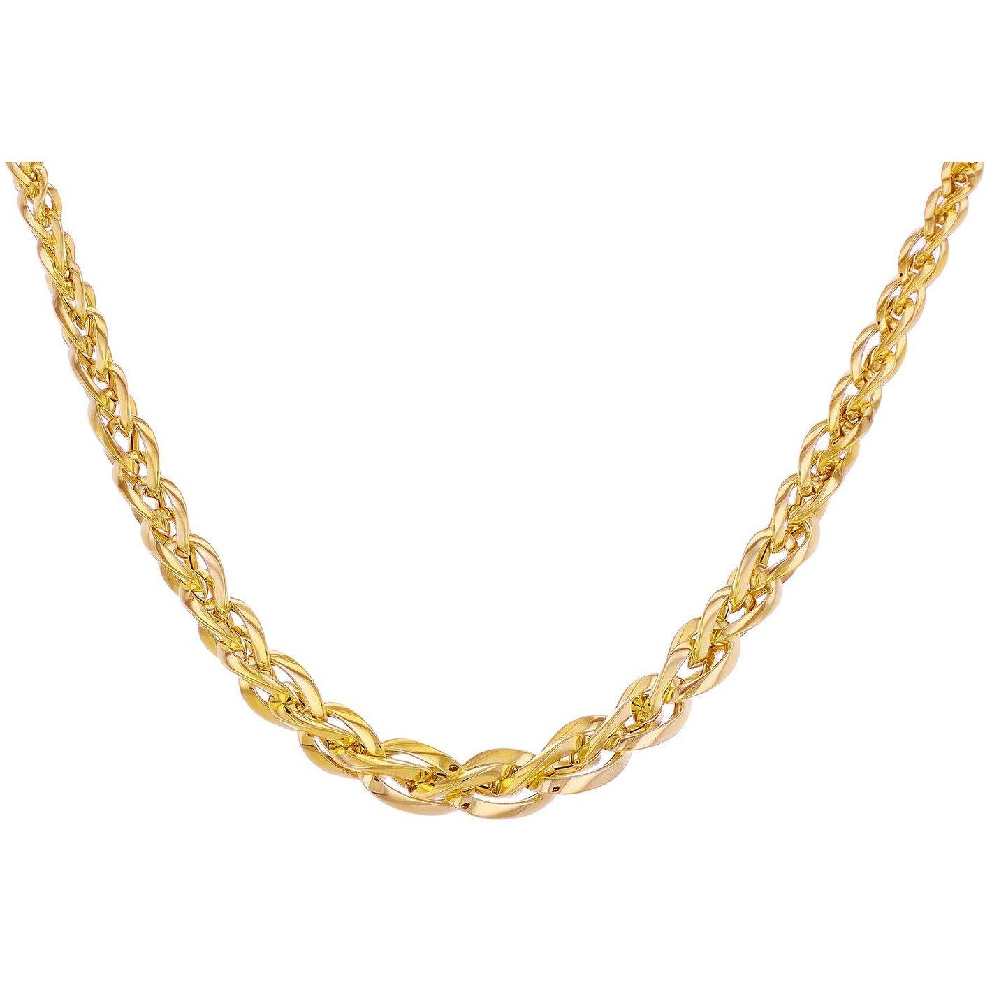 Yellow Gold - Be You - 9ct Gold Graduated Spiga Necklace - 2