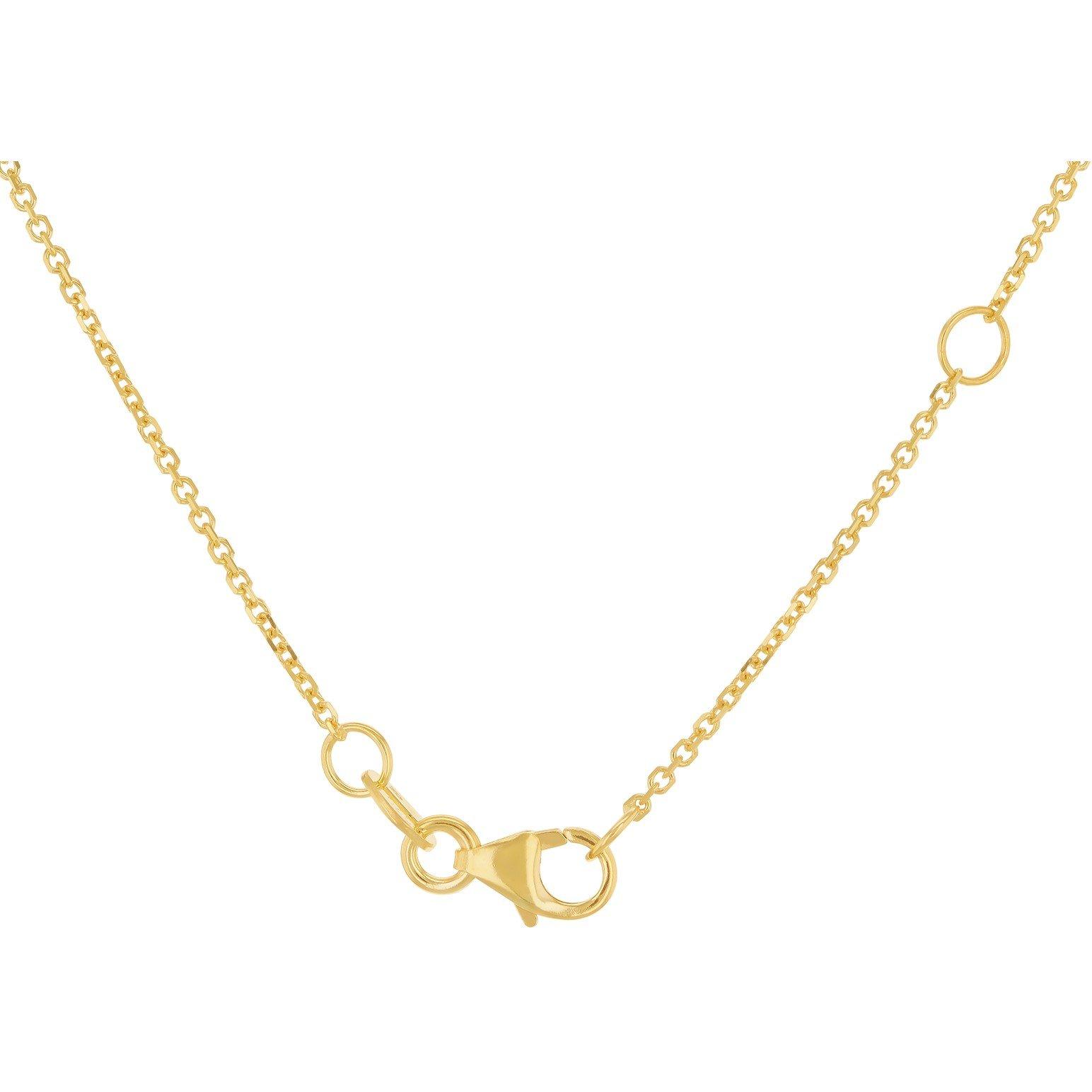 Yellow Gold - Be You - 9ct Gold CZ Adjustable Necklace - 2