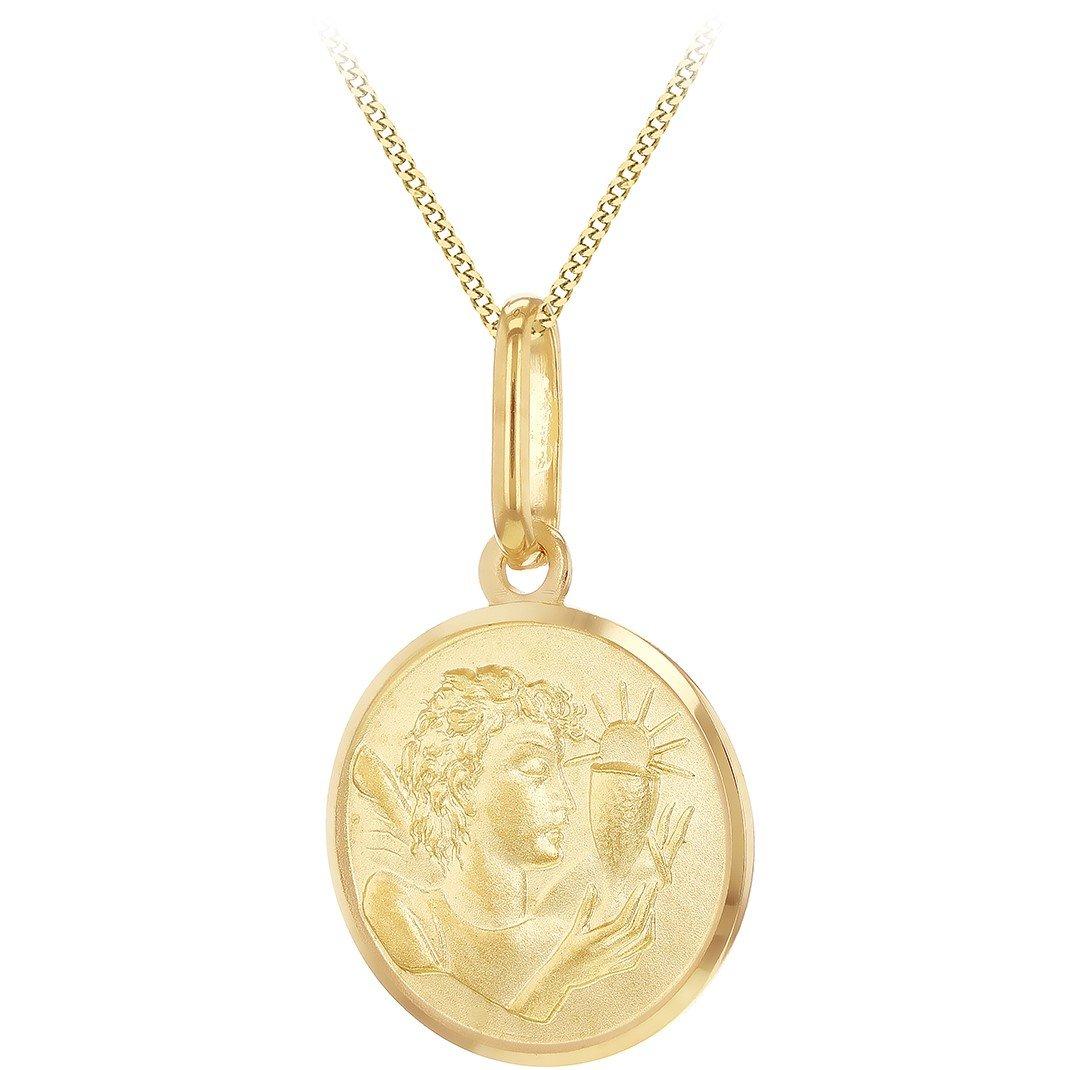 Yellow Gold - Be You - 9ct Gold Holy Communion Medal Necklace - 1