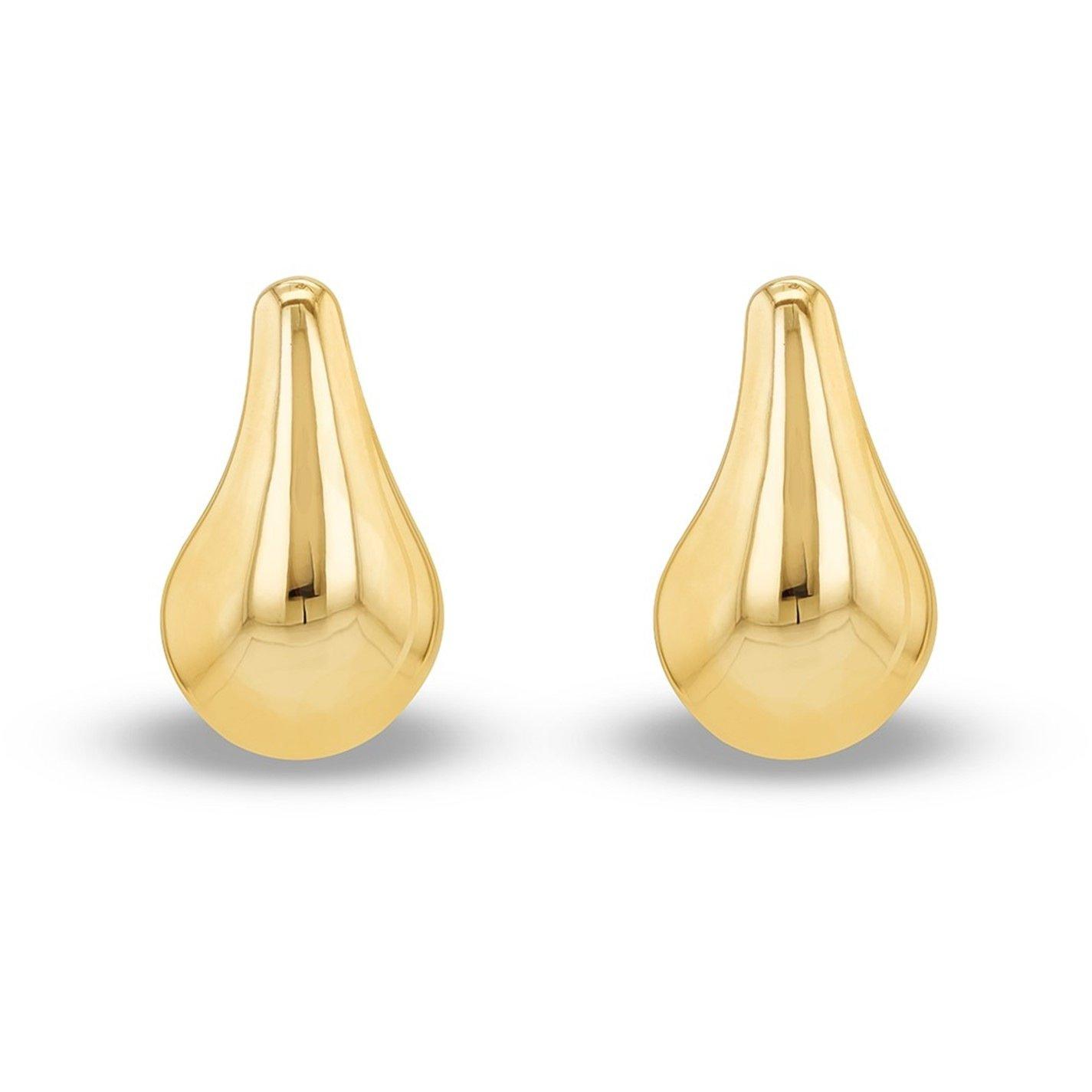 Yellow Gold - Be You - 9ct Gold Small Teardrop Stud Earring - 2