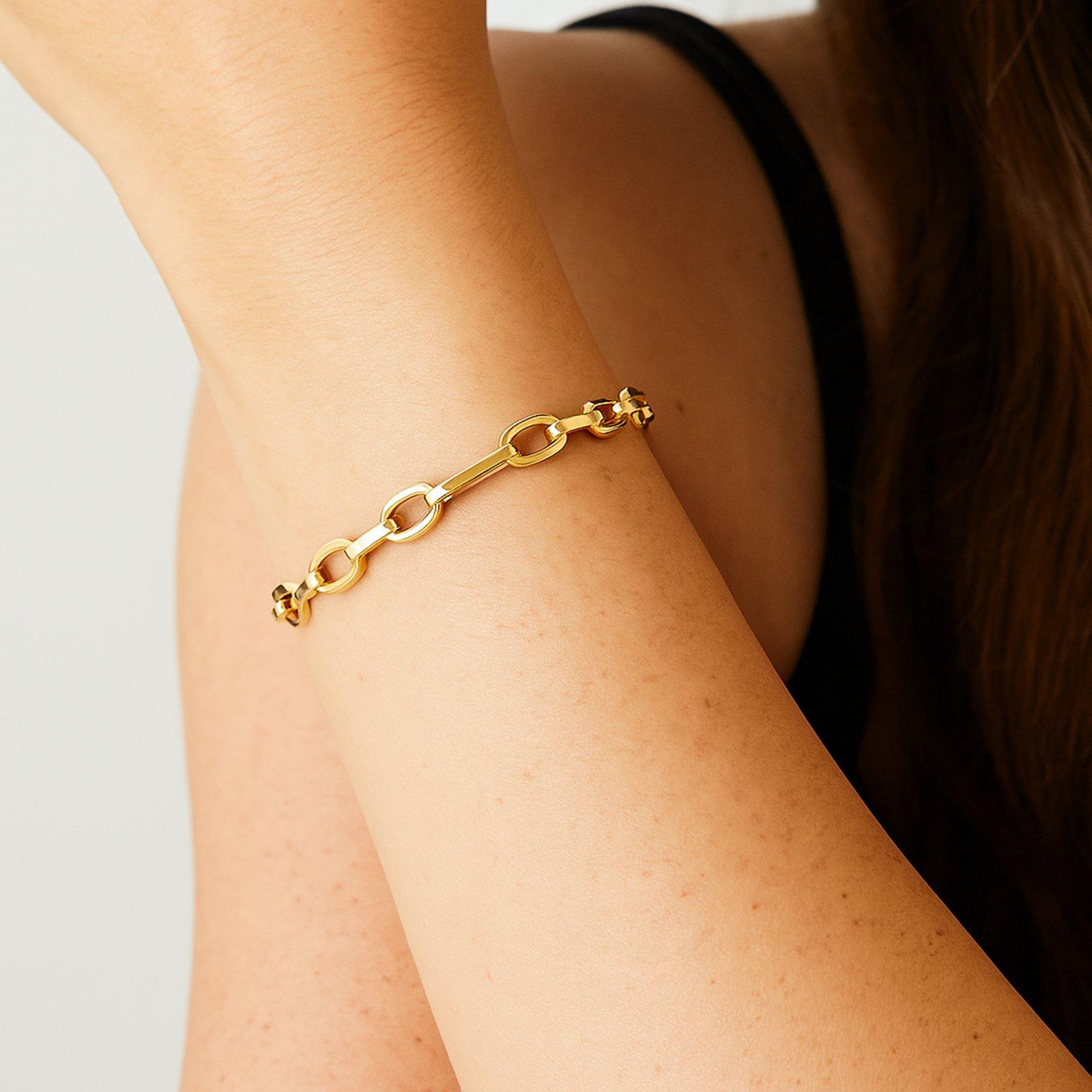 Yellow Gold - Be You - 9ct Gold Fancy Figaro Bracelet - 2