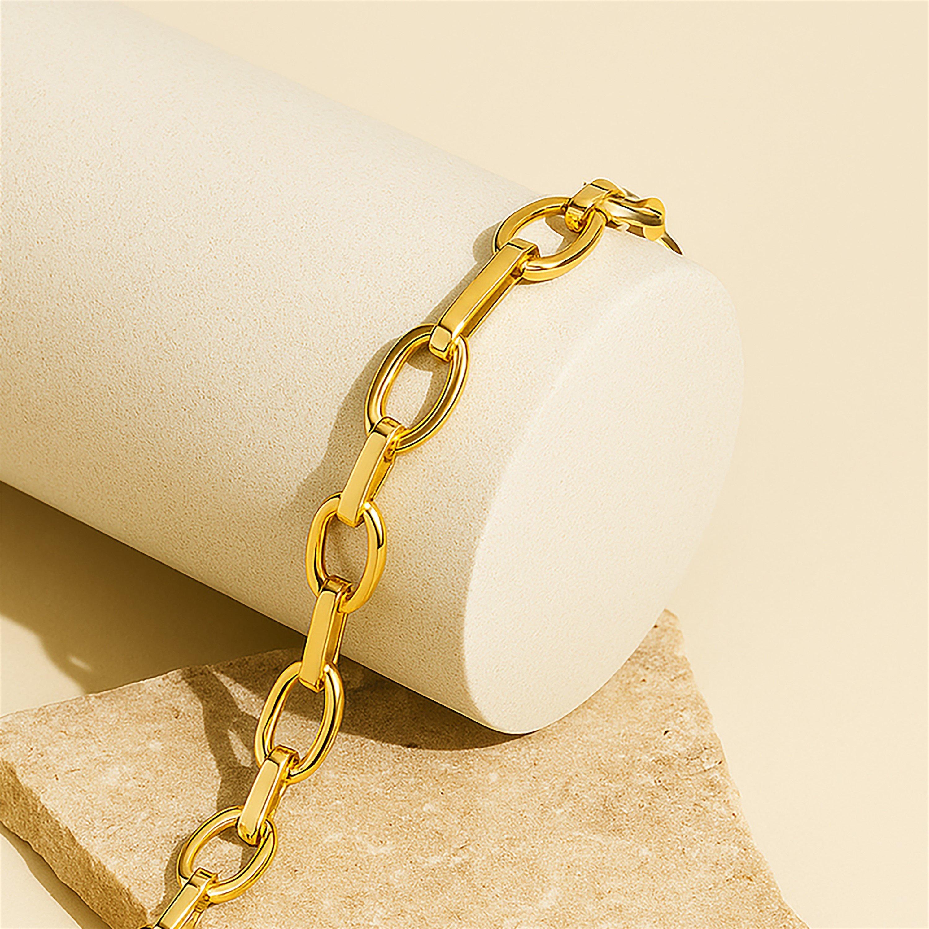 Yellow Gold - Be You - 9ct Gold Fancy Figaro Bracelet - 3