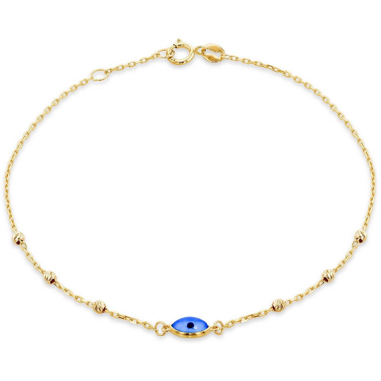 Yellow Gold - Be You - 9ct Gold Evil Eye DC Ball Bracelet - 1