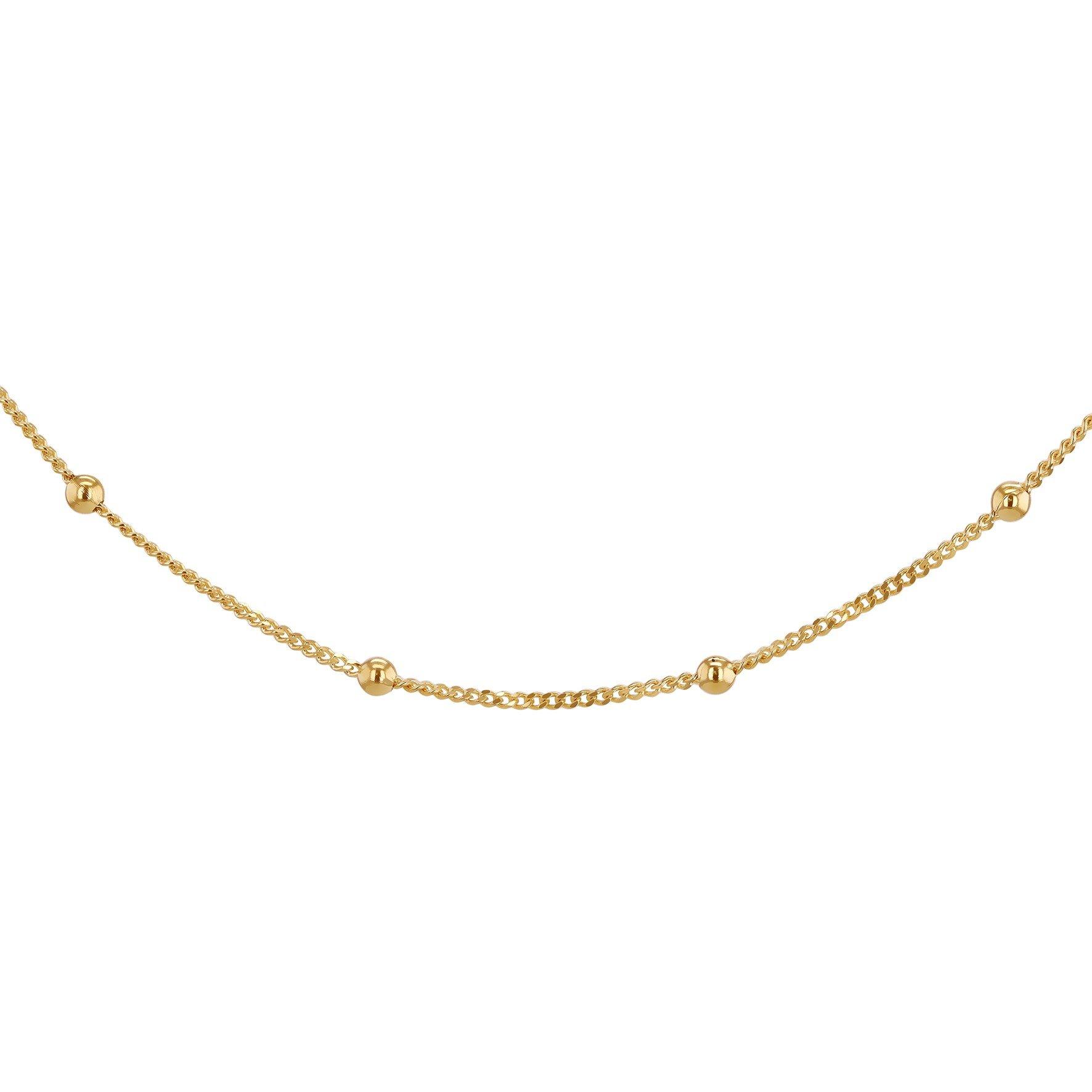 Yellow Gold - Be You - 9ct Gold Curb and Ball Chain - 1