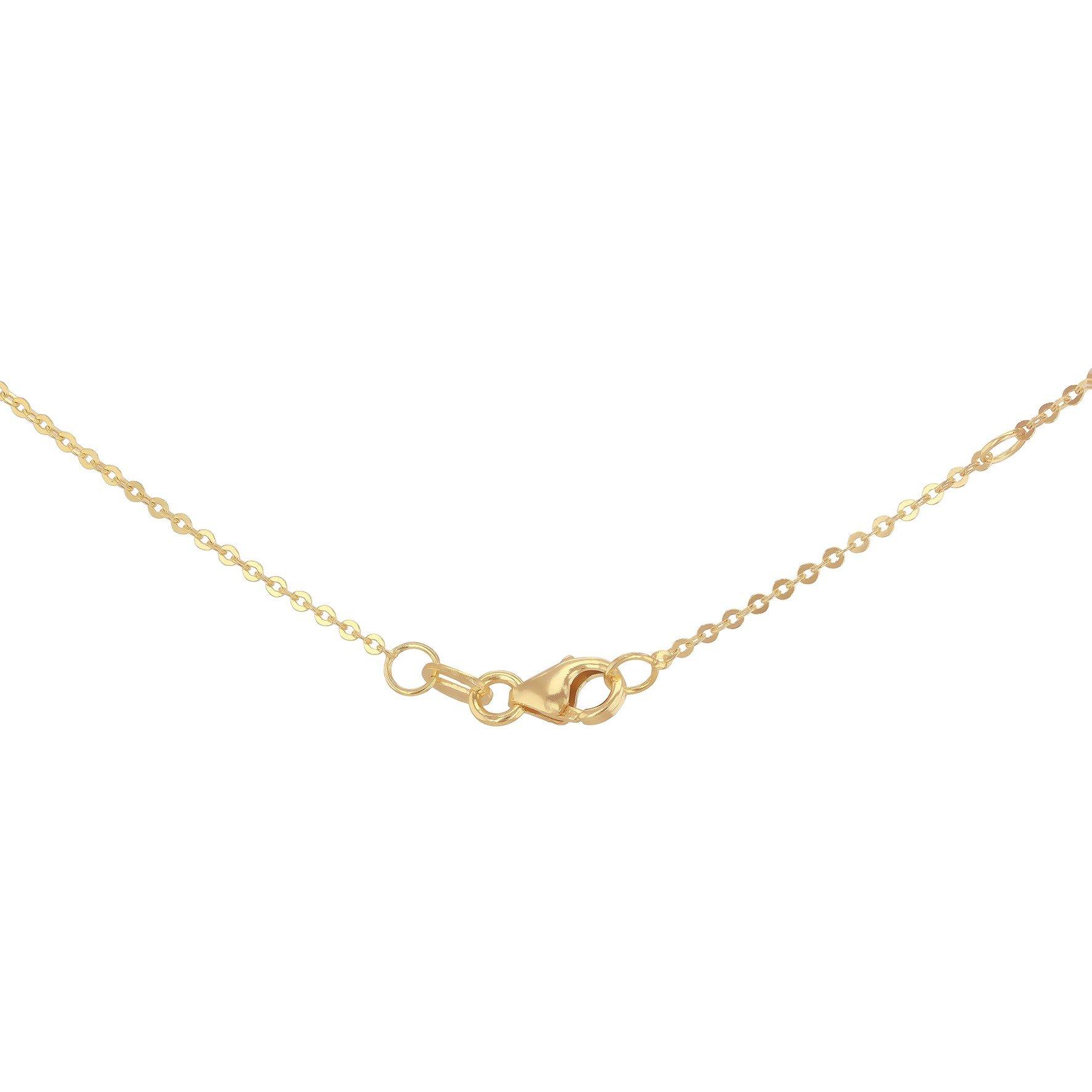 Yellow Gold - Be You - 9ct Gold CZ Teardrop Halo Necklet - 3