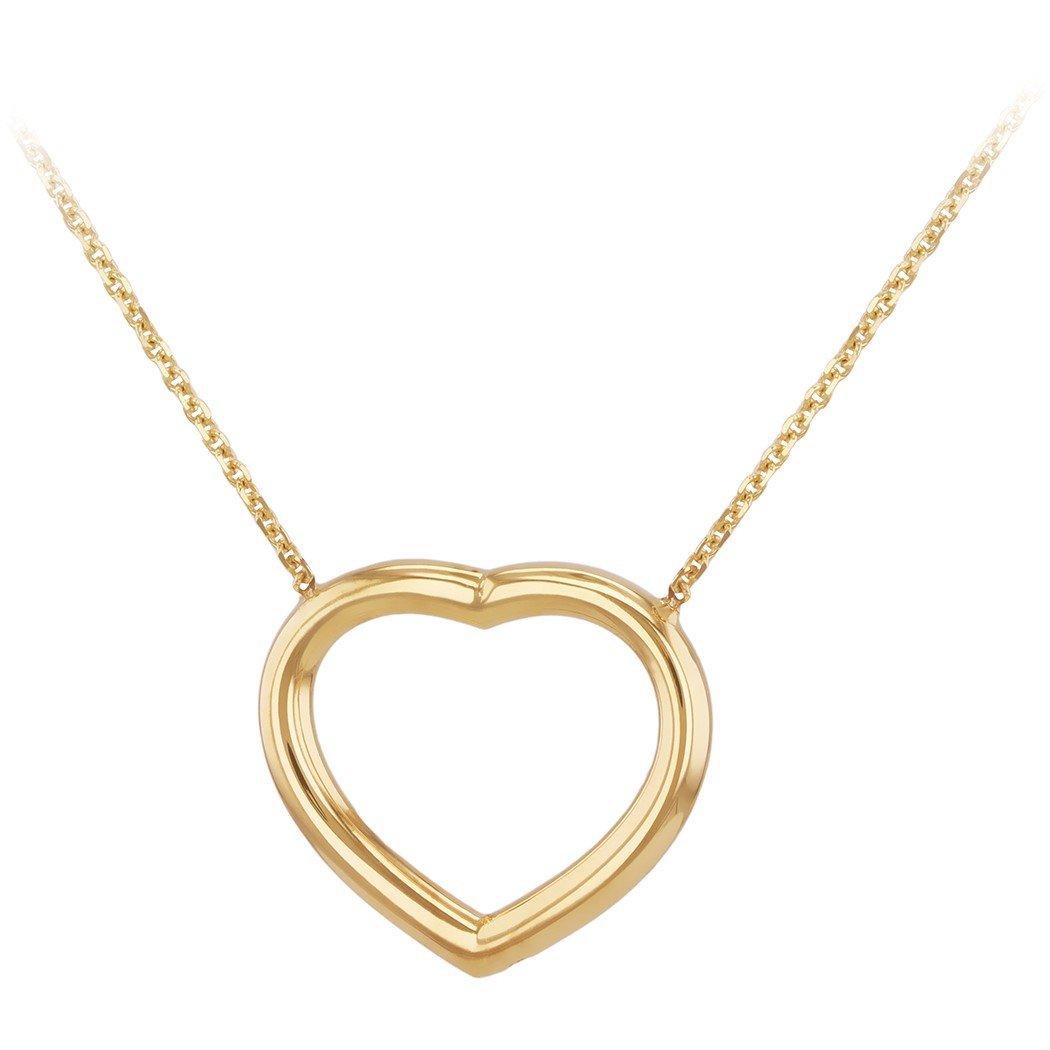 Yellow Gold - Be You - 9ct Gold Heart Adjustable Necklace - 1
