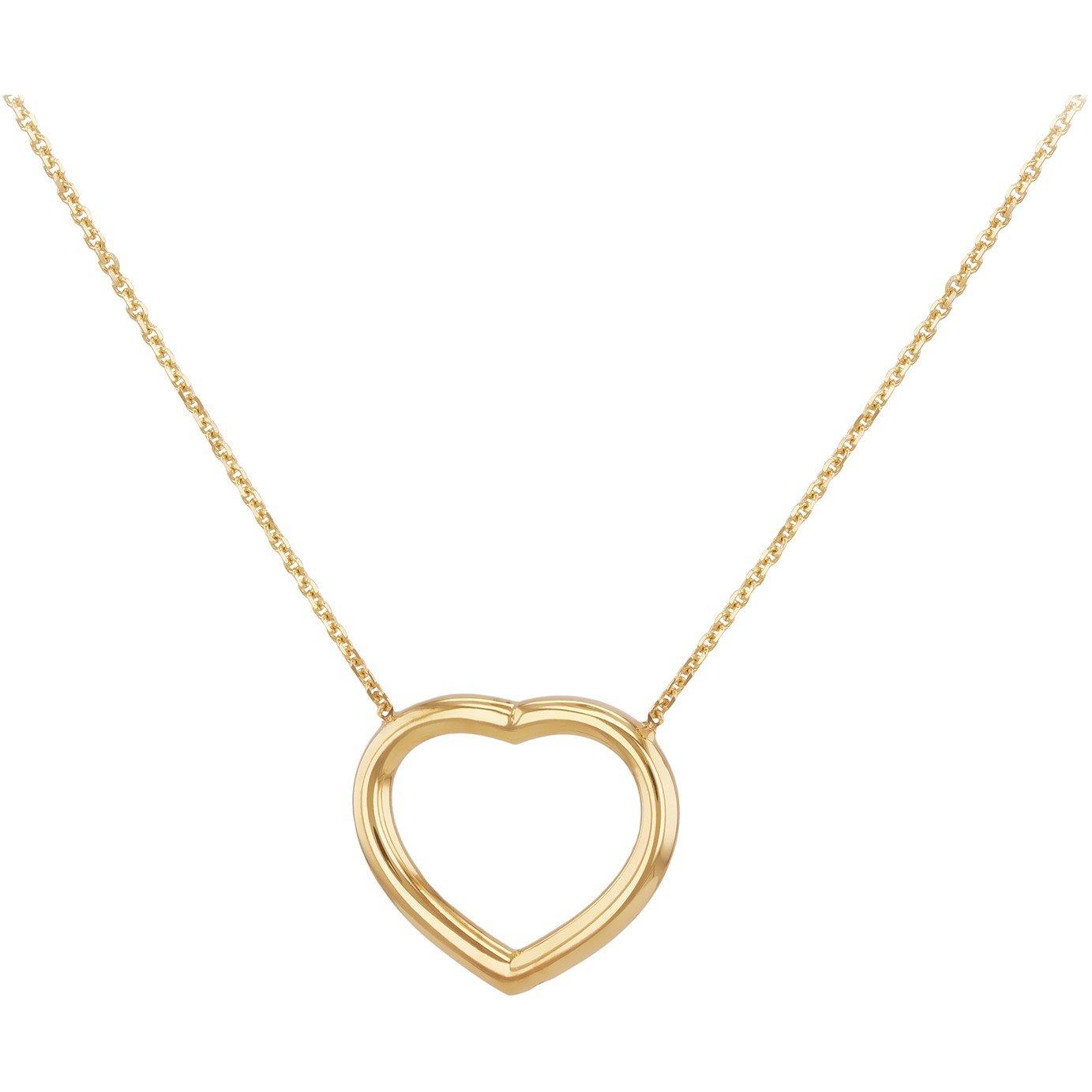 Yellow Gold - Be You - 9ct Gold Heart Adjustable Necklace - 2