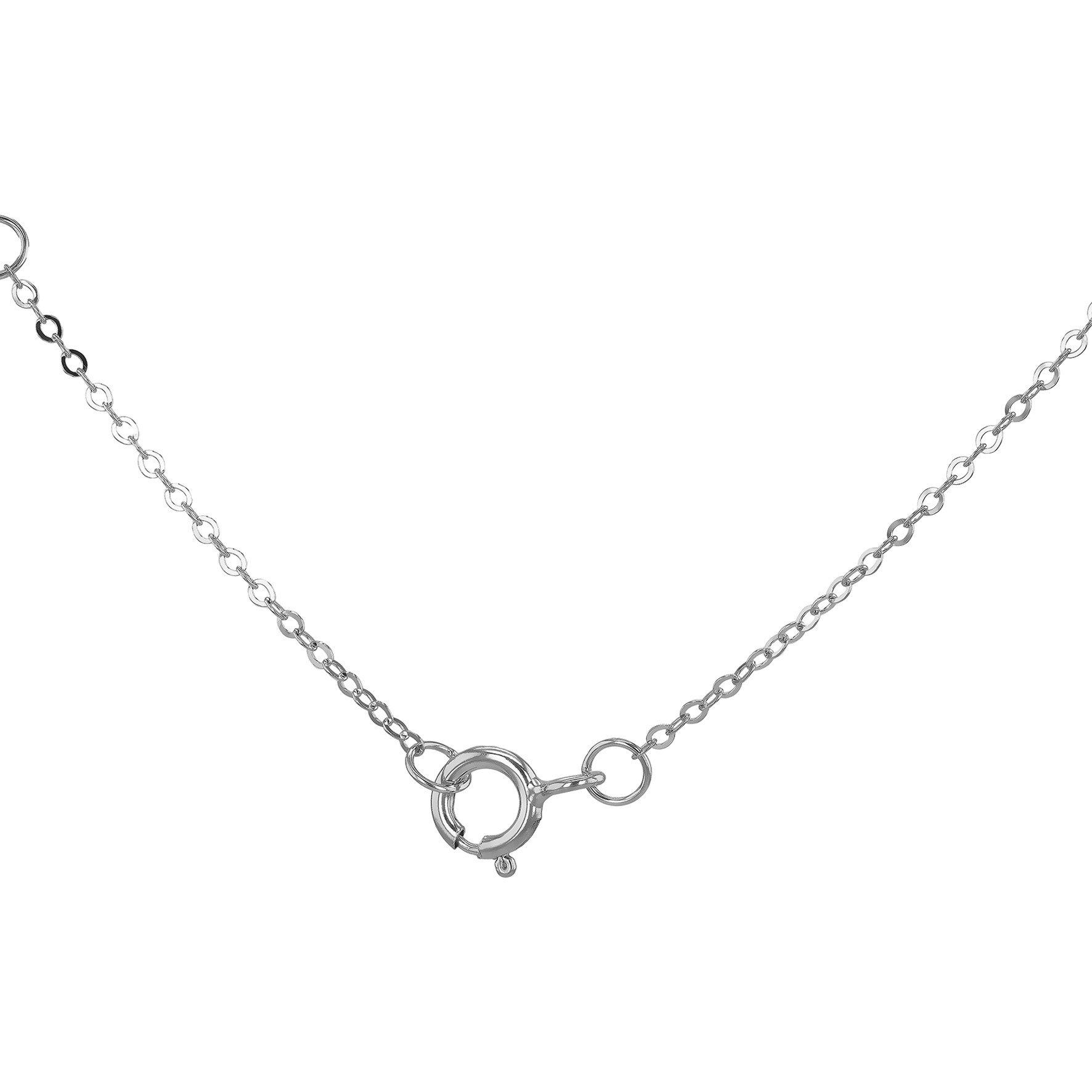 White Gold - Be You - 9ct White Gold CZ Infinity Necklace - 3