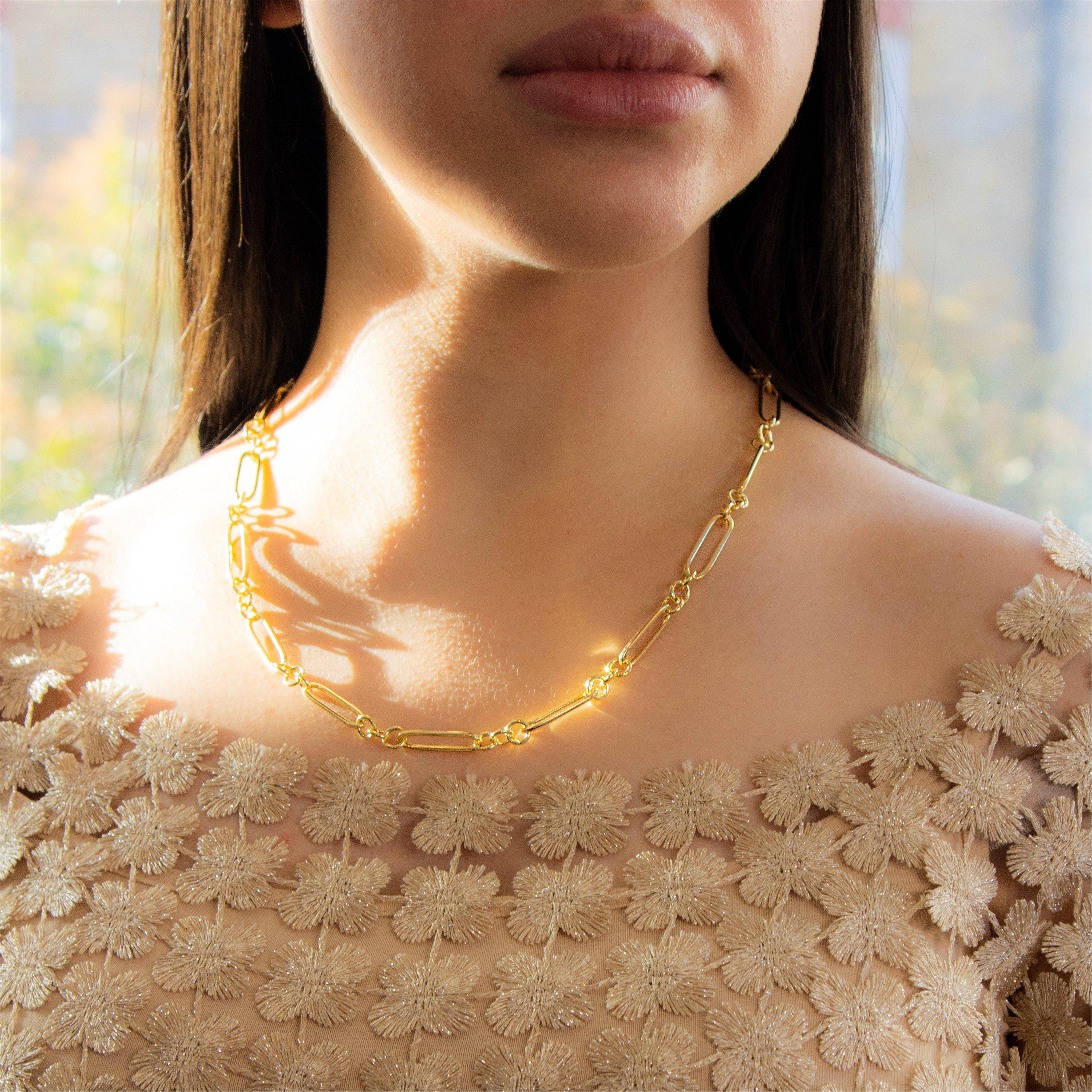 Yellow Gold - Be You - 9ct Gold Hollow Figaro Paper Chain - 2