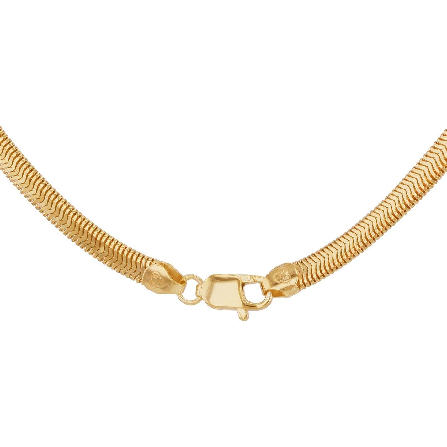 Yellow Gold - Be You - 9ct Gold Flat Snake Chain - 5