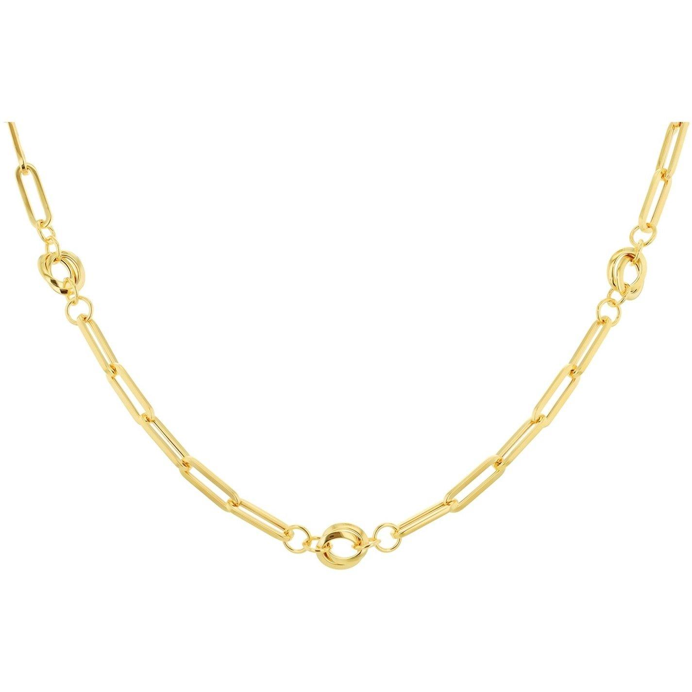 Yellow Gold - Be You - 9ct Gold Knot and Paperlink Necklace - 2