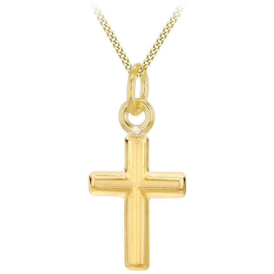 Yellow Gold - Be You - 9ct Gold Mini Cross Necklace
