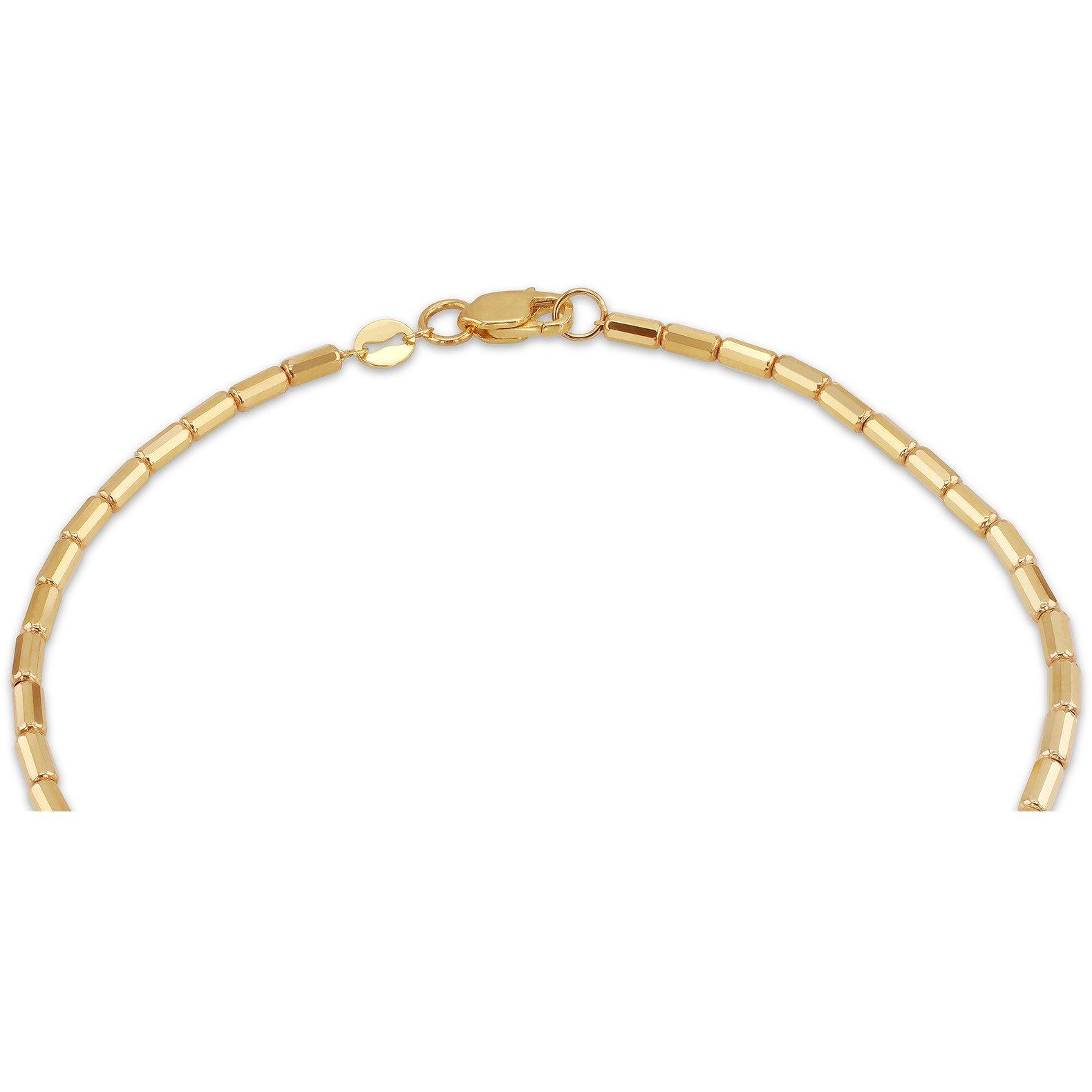 Yellow Gold - Be You - 9ct Gold Mini Diamond Cut Bars Bracelet - 3