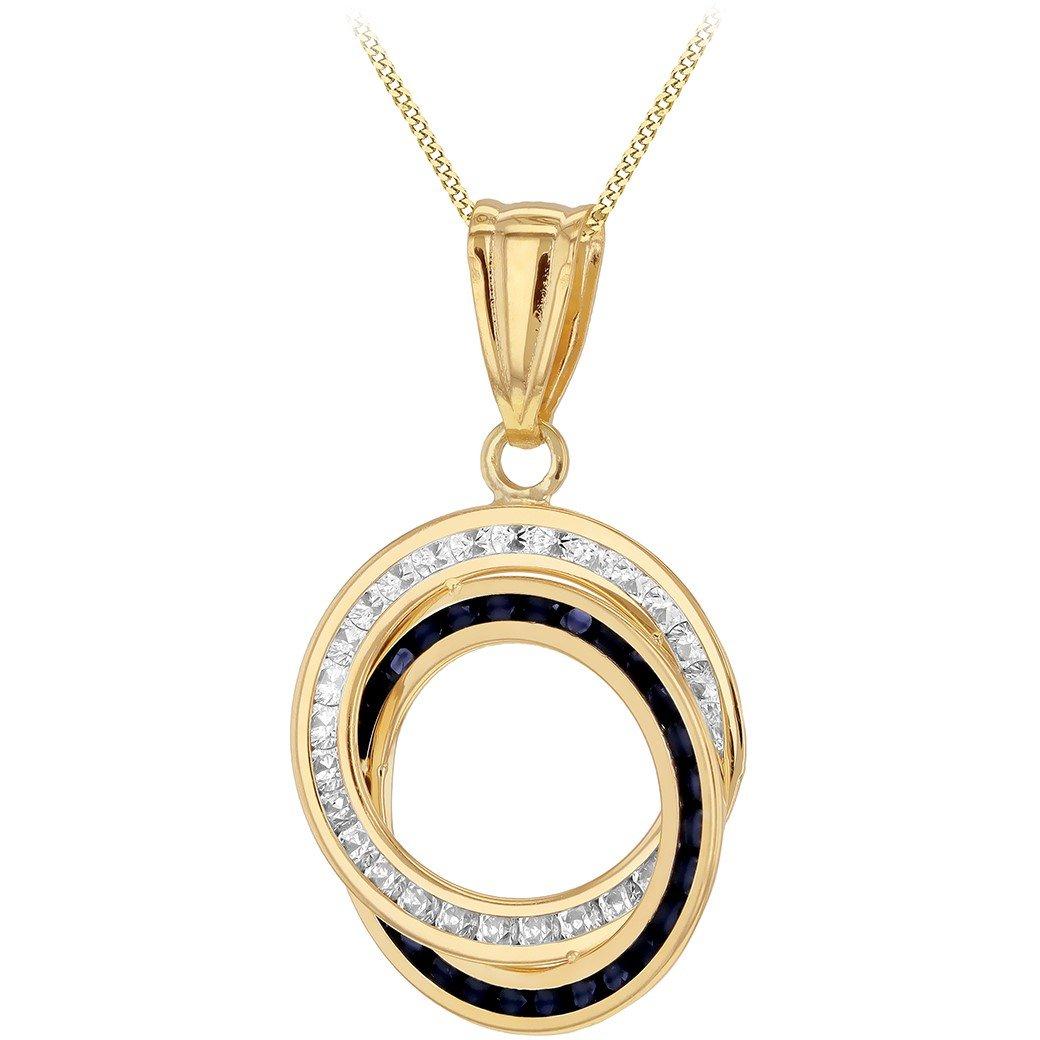 Yellow Gold - Be You - 9ct Circle With CZ Necklace - 1