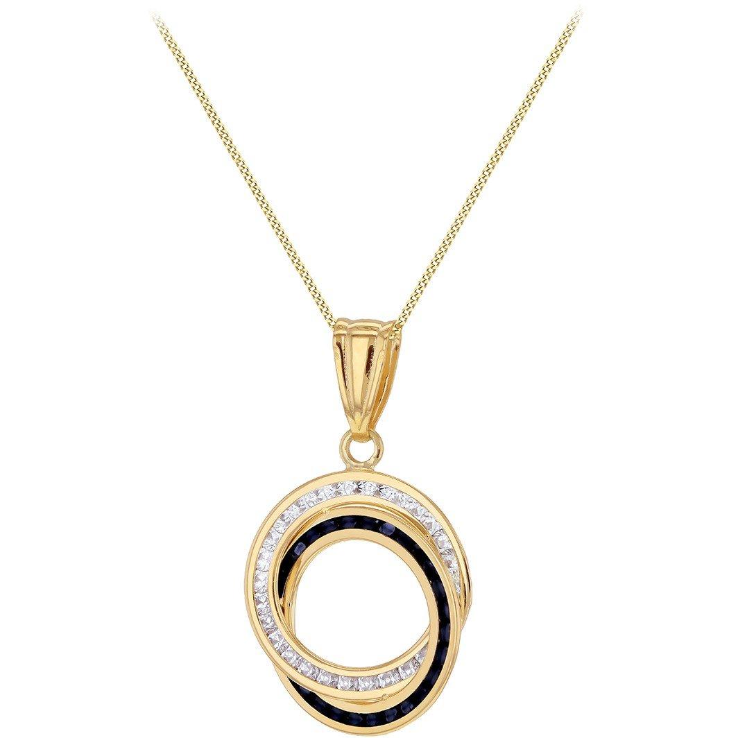 Yellow Gold - Be You - 9ct Circle With CZ Necklace - 2