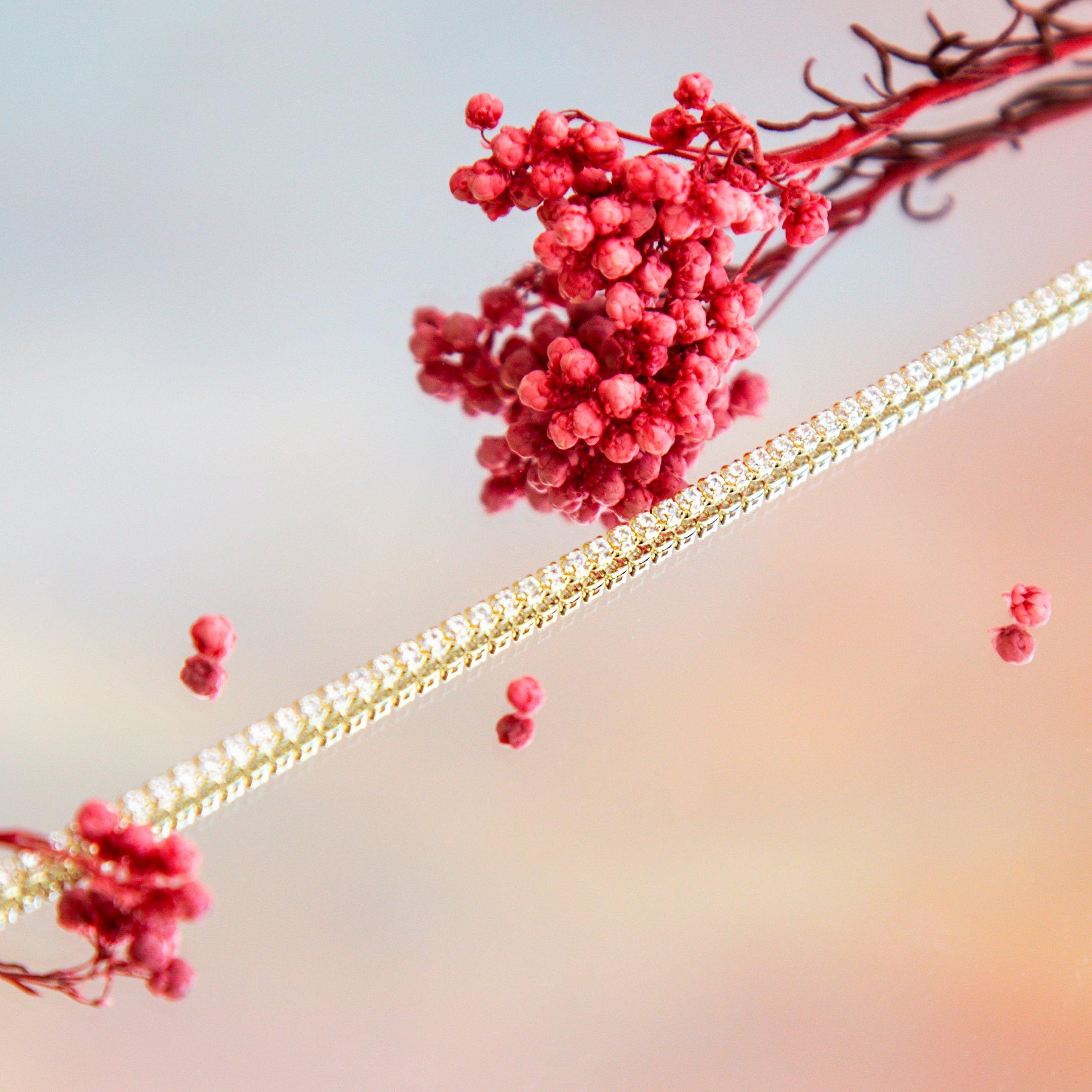 Yellow Gold - Be You - 9ct Gold With CZ Tennis Bracelet - 3