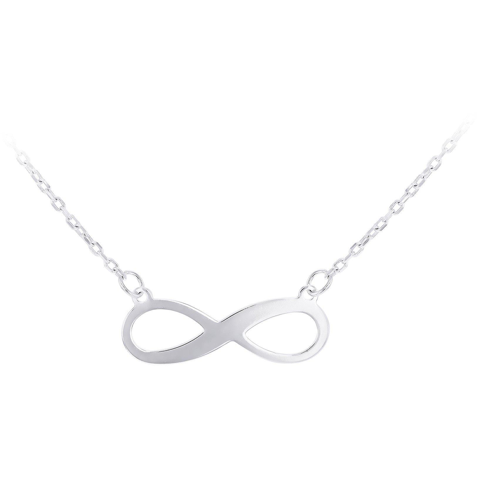 White Gold - Be You - 9ct White Gold Infinity Necklace - 1