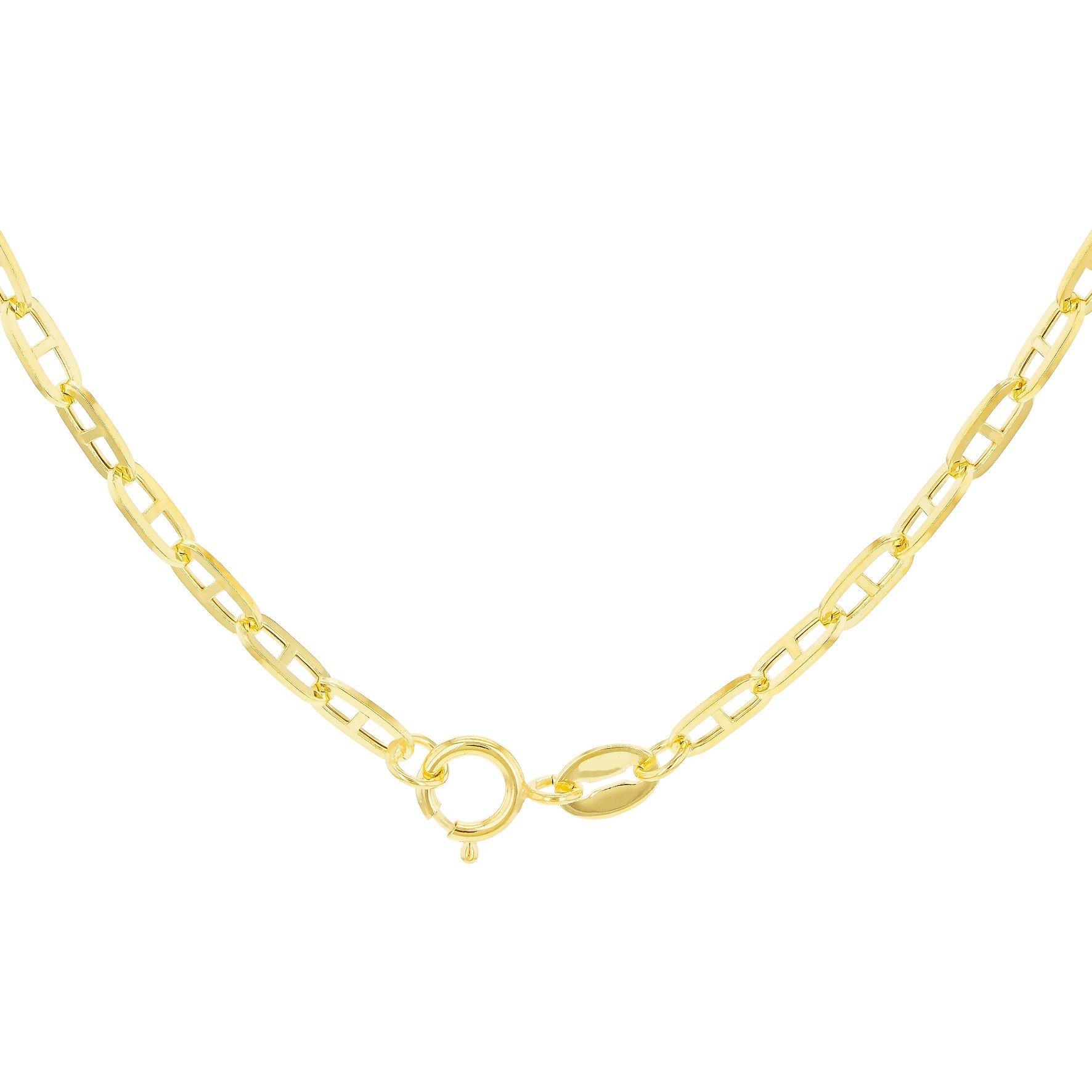 Yellow Gold - Be You - 9ct Gold Small Square Rambo Chain - 3