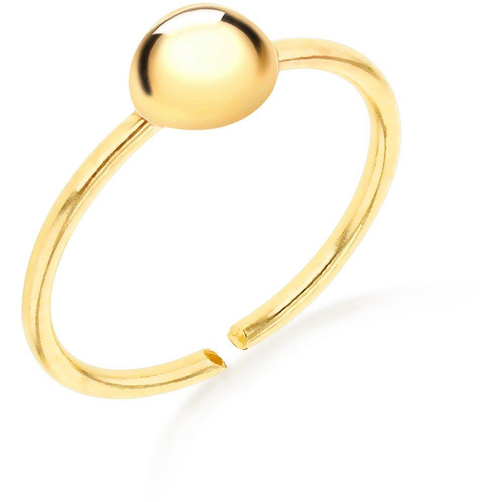 Yellow Gold - Be You - 9ct Gold Round Gold Ball Labret Stud Earring