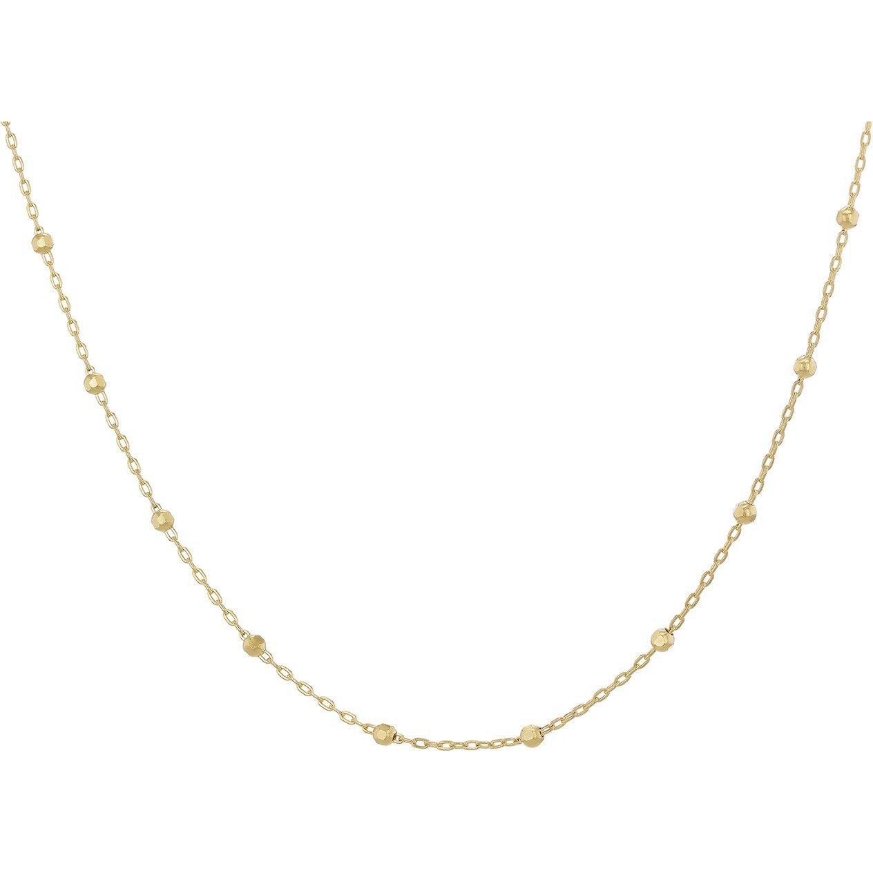 Yellow Gold - Be You - 9ct Gold Diamond Cut Ball Trace Necklace - 2