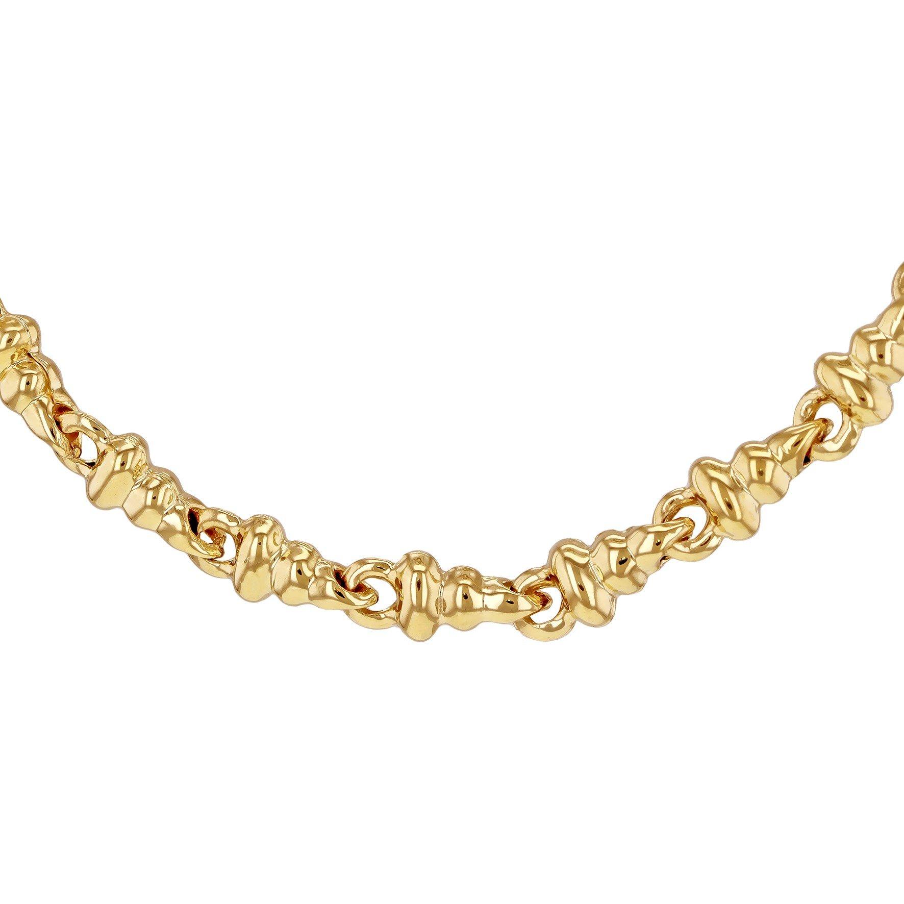 Yellow Gold - Be You - 9ct Gold Dumb Bell Necklace - 1