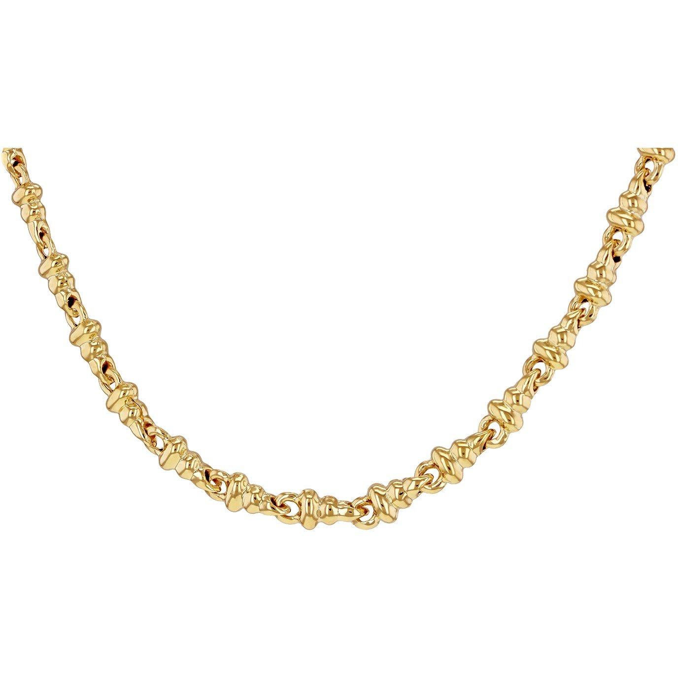 Yellow Gold - Be You - 9ct Gold Dumb Bell Necklace - 2