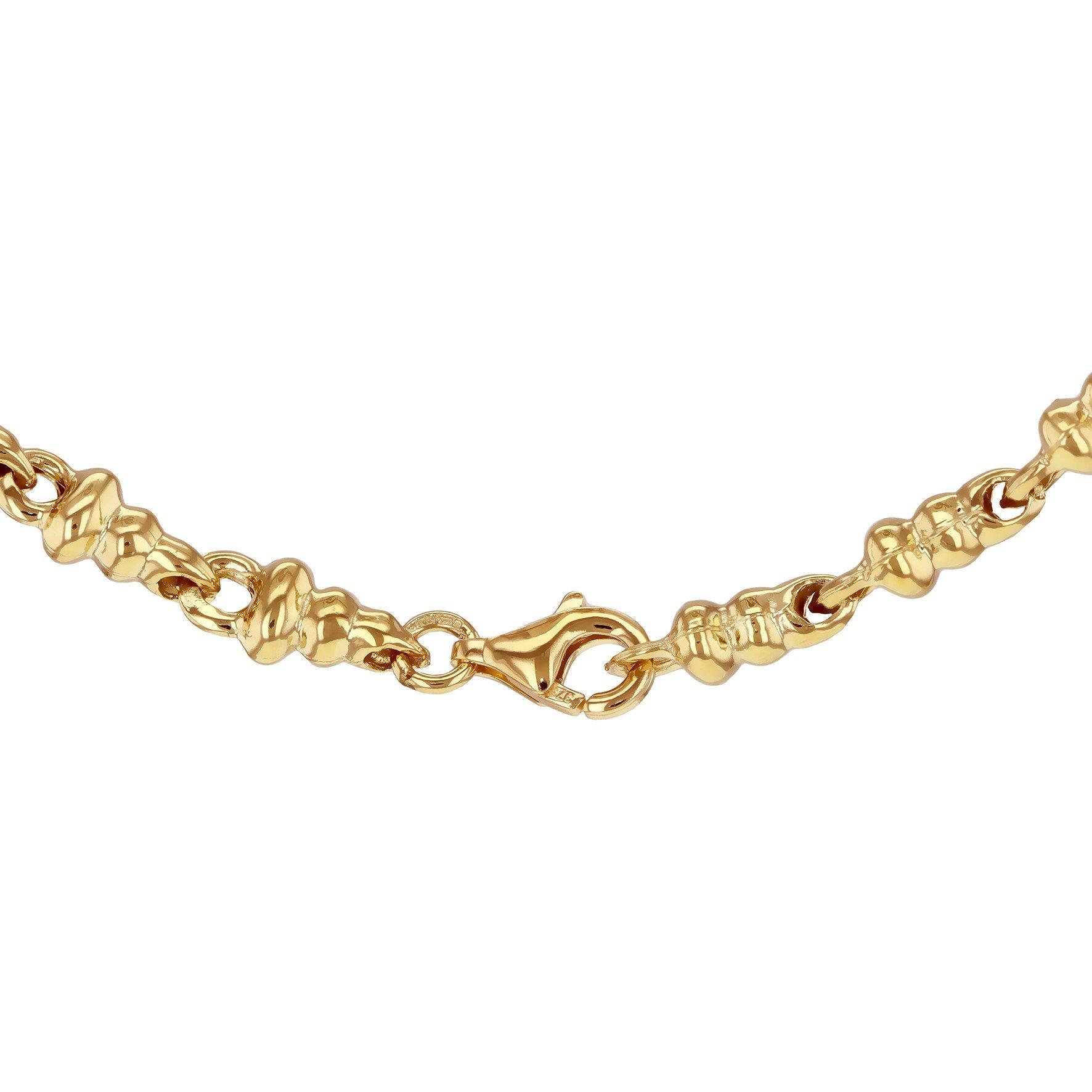 Yellow Gold - Be You - 9ct Gold Dumb Bell Necklace - 3