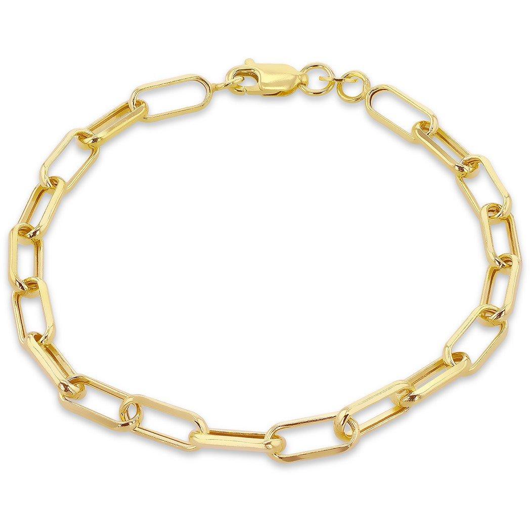 Yellow Gold - Be You - 9ct Gold Hollow Faceted Paper Bracelet - 1