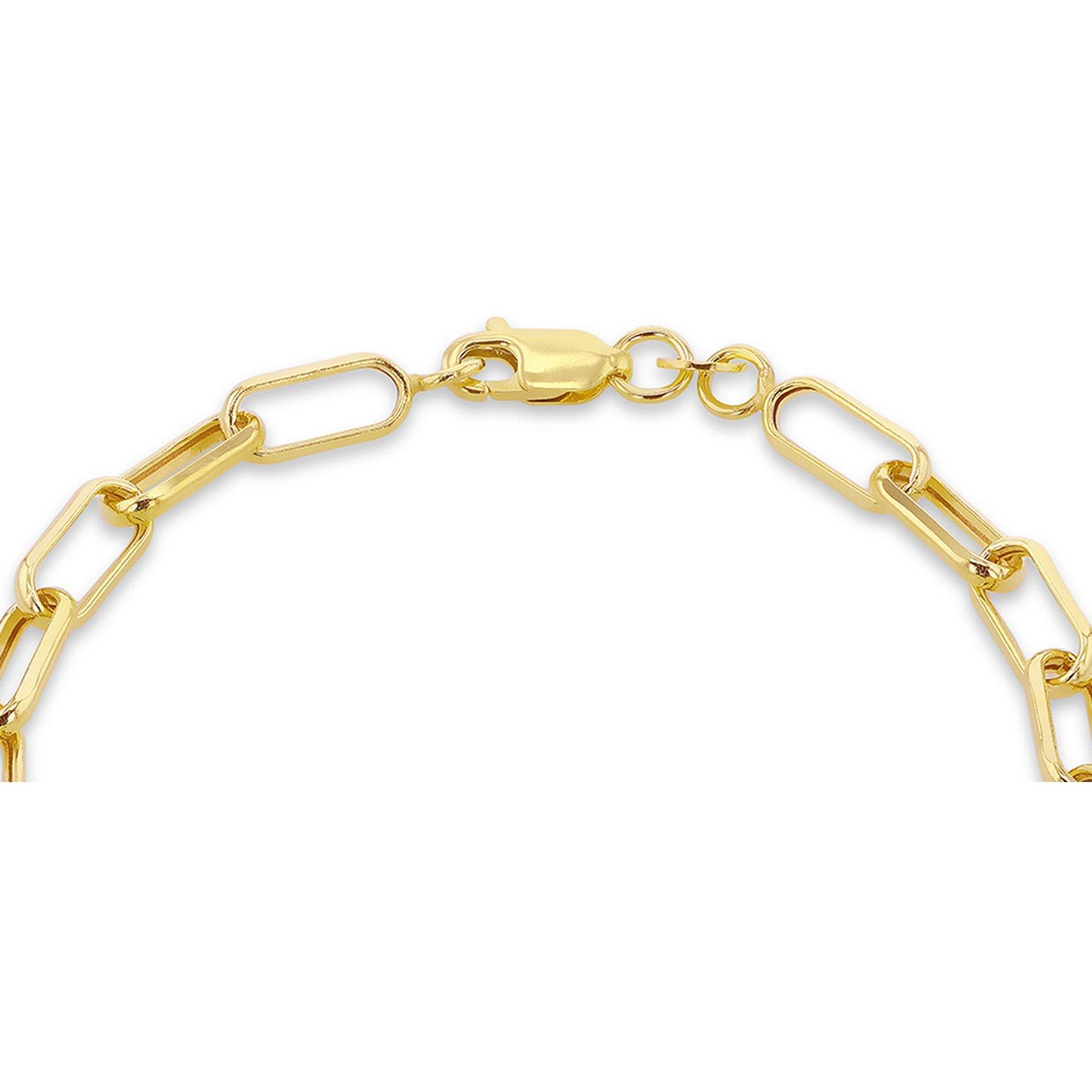 Yellow Gold - Be You - 9ct Gold Hollow Faceted Paper Bracelet - 3