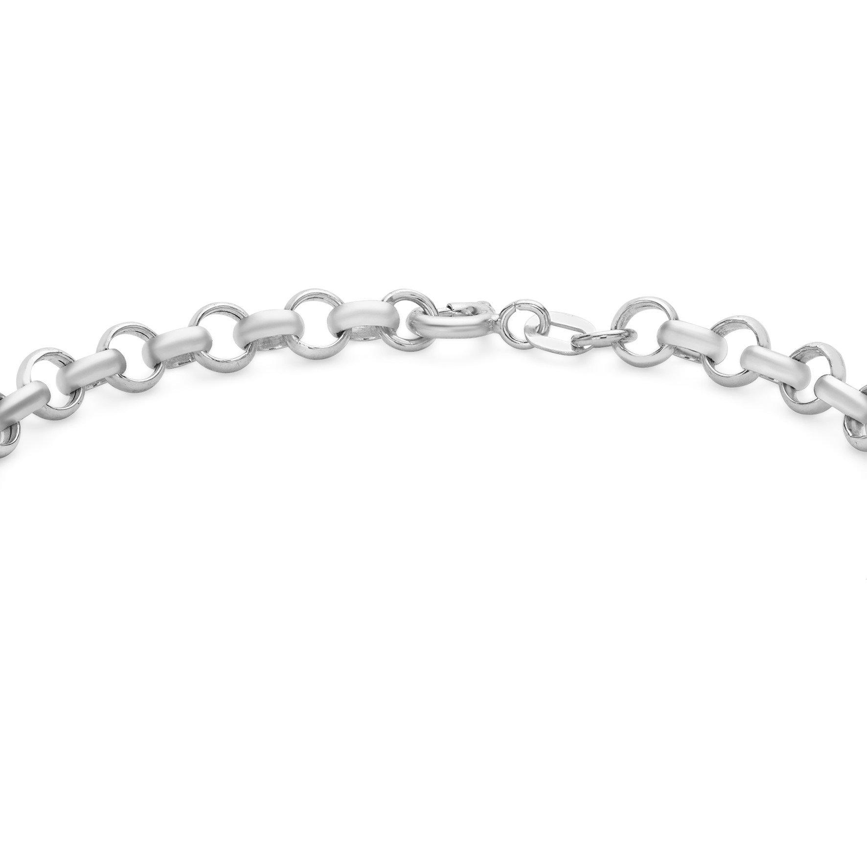 White Gold - Be You - 9ct Gold Round Belcher Bracelet - 3