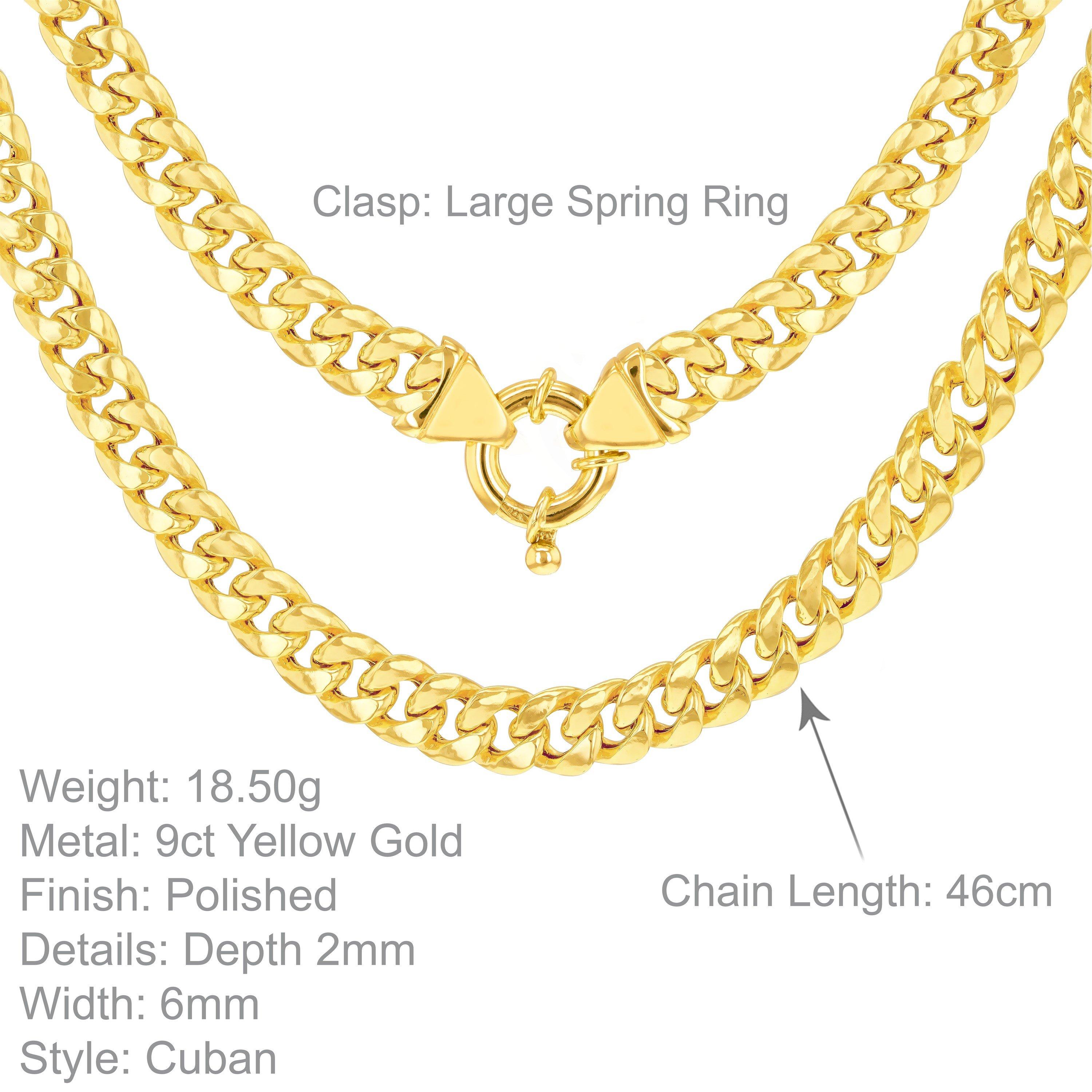 Yellow Gold - Be You - 9ct Gold Cuban Link Chain - 4