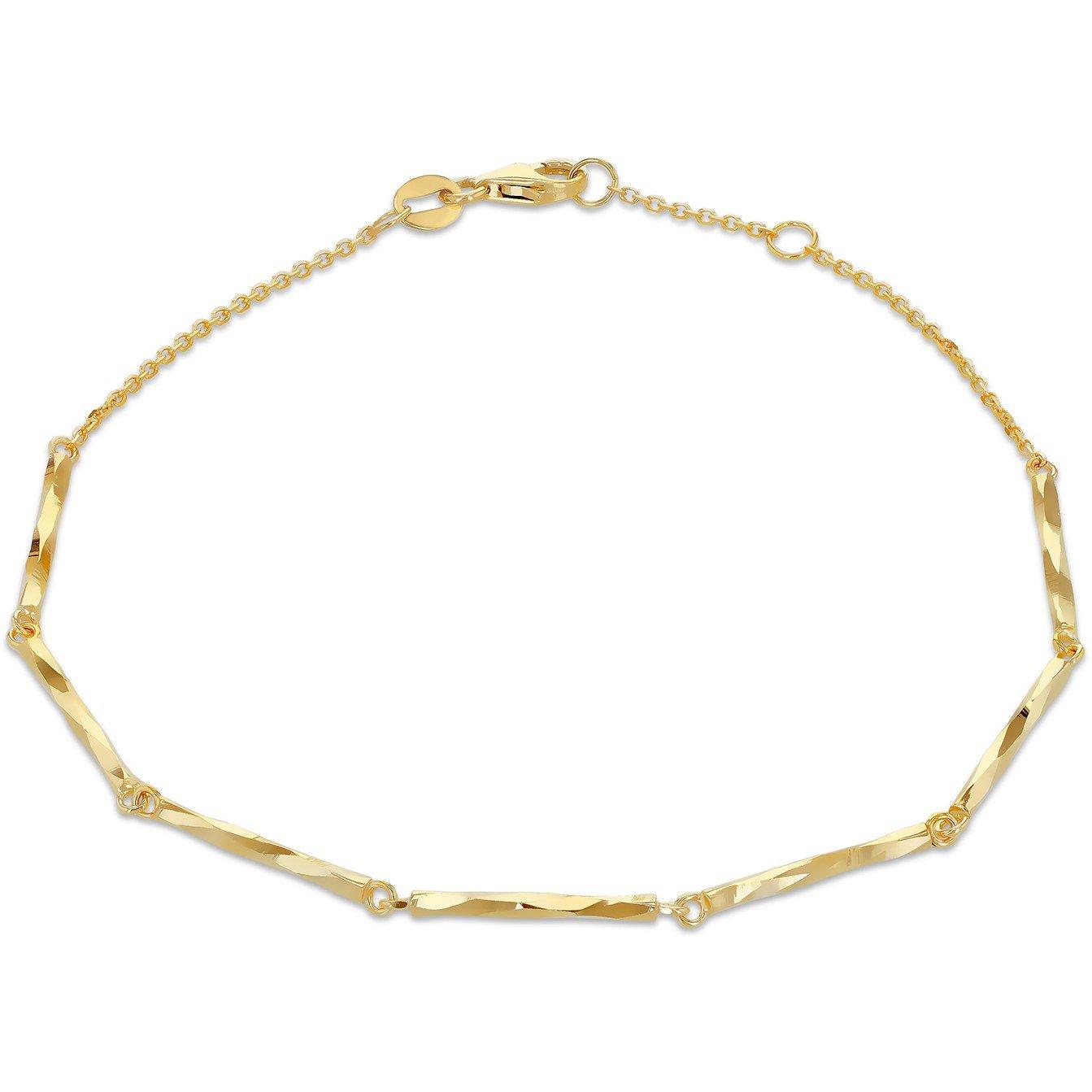 Yellow Gold - Be You - 9ct Gold Trace Diamond Cut Bracelet